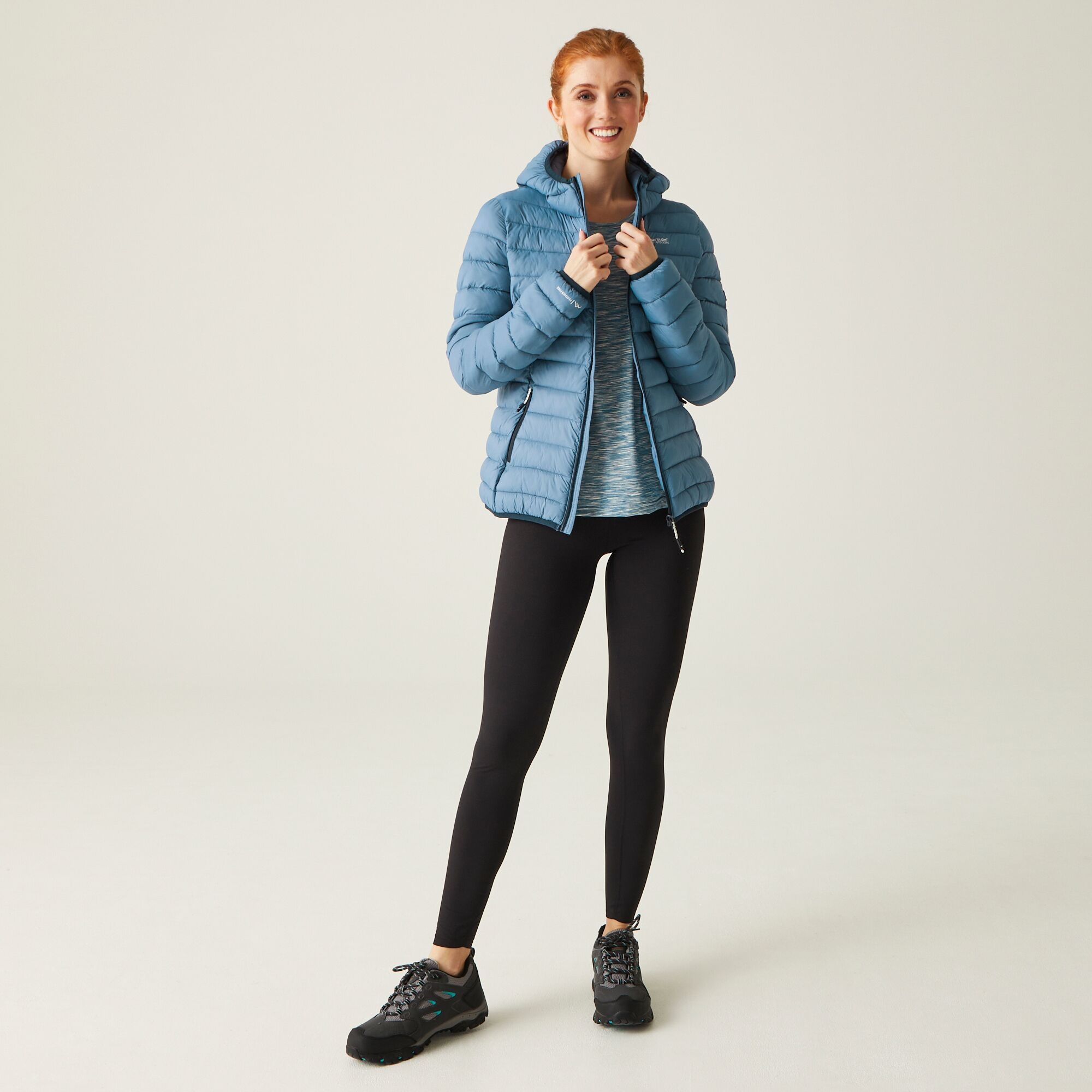 Women's Hooded Marizion Quilted Jacket | Coronet Blue Marshmallow