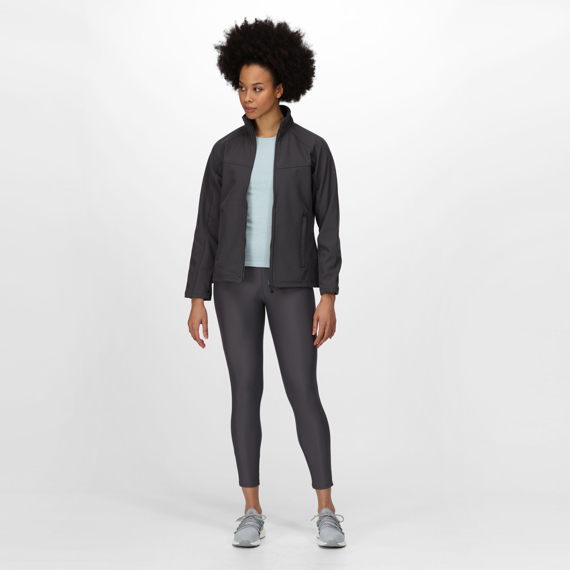Women's Uproar Interactive Softshell Jacket | Seal Grey