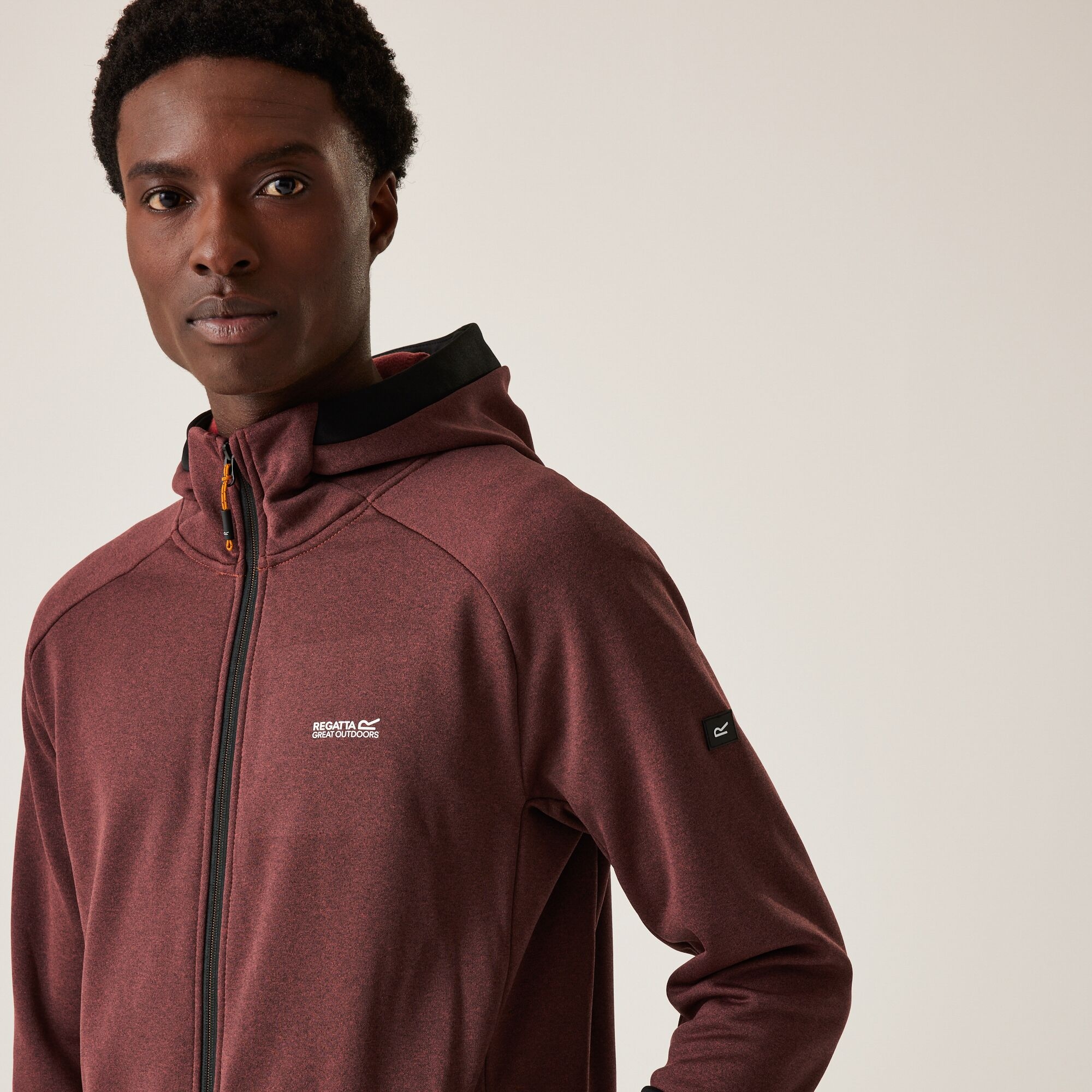 Men's Sarwood Softshell Jacket | Red Ochre Marl Black