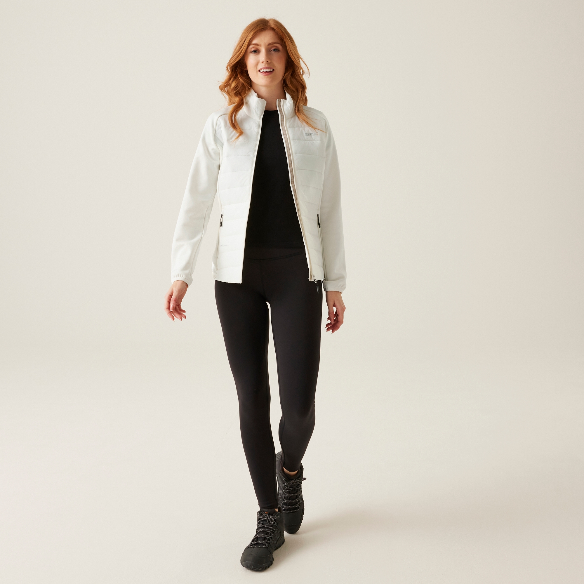 Women's Clumber V Hybrid Jacket | Blanc De Blanc