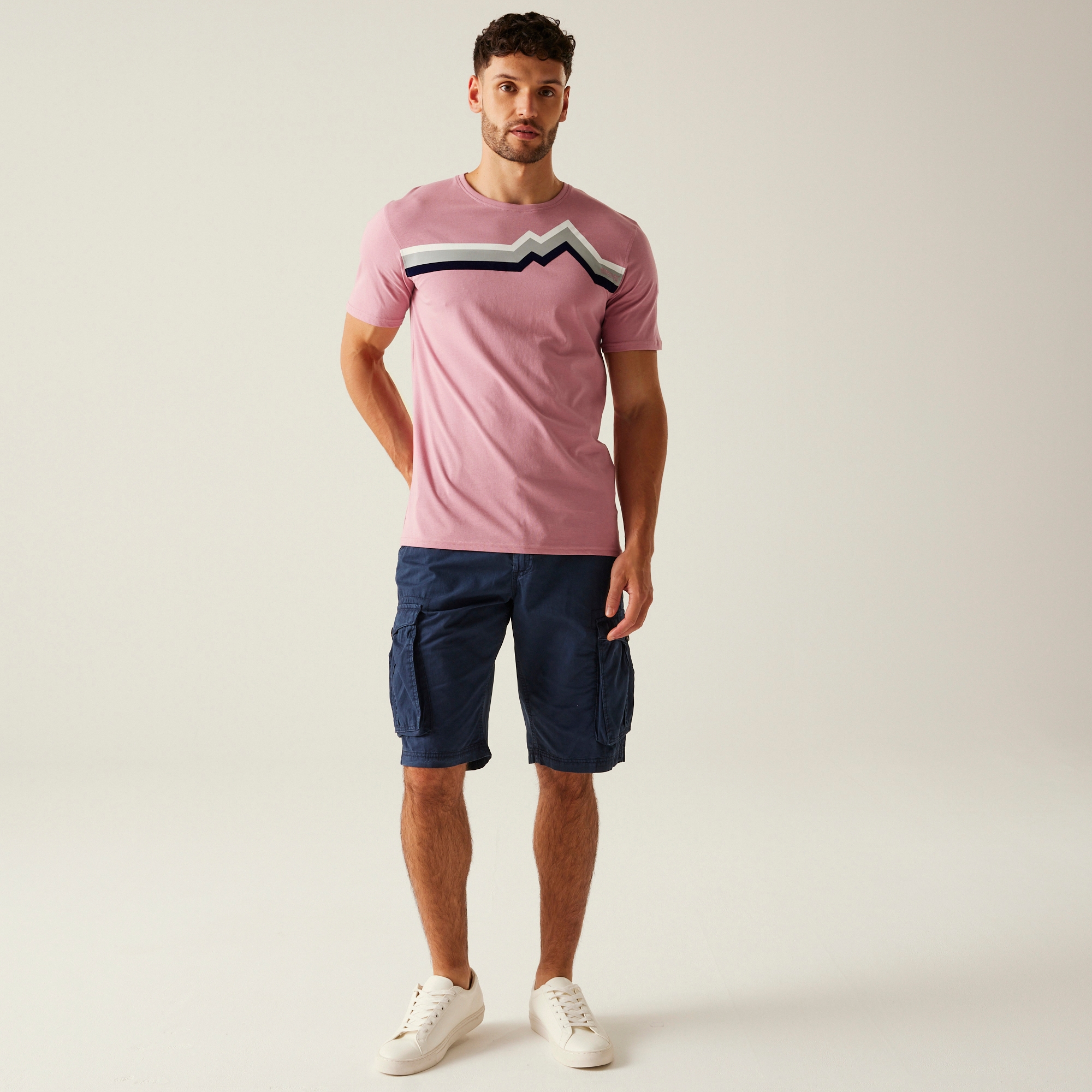 Men's Cline IX T-Shirt | Lilas Linear Mountain