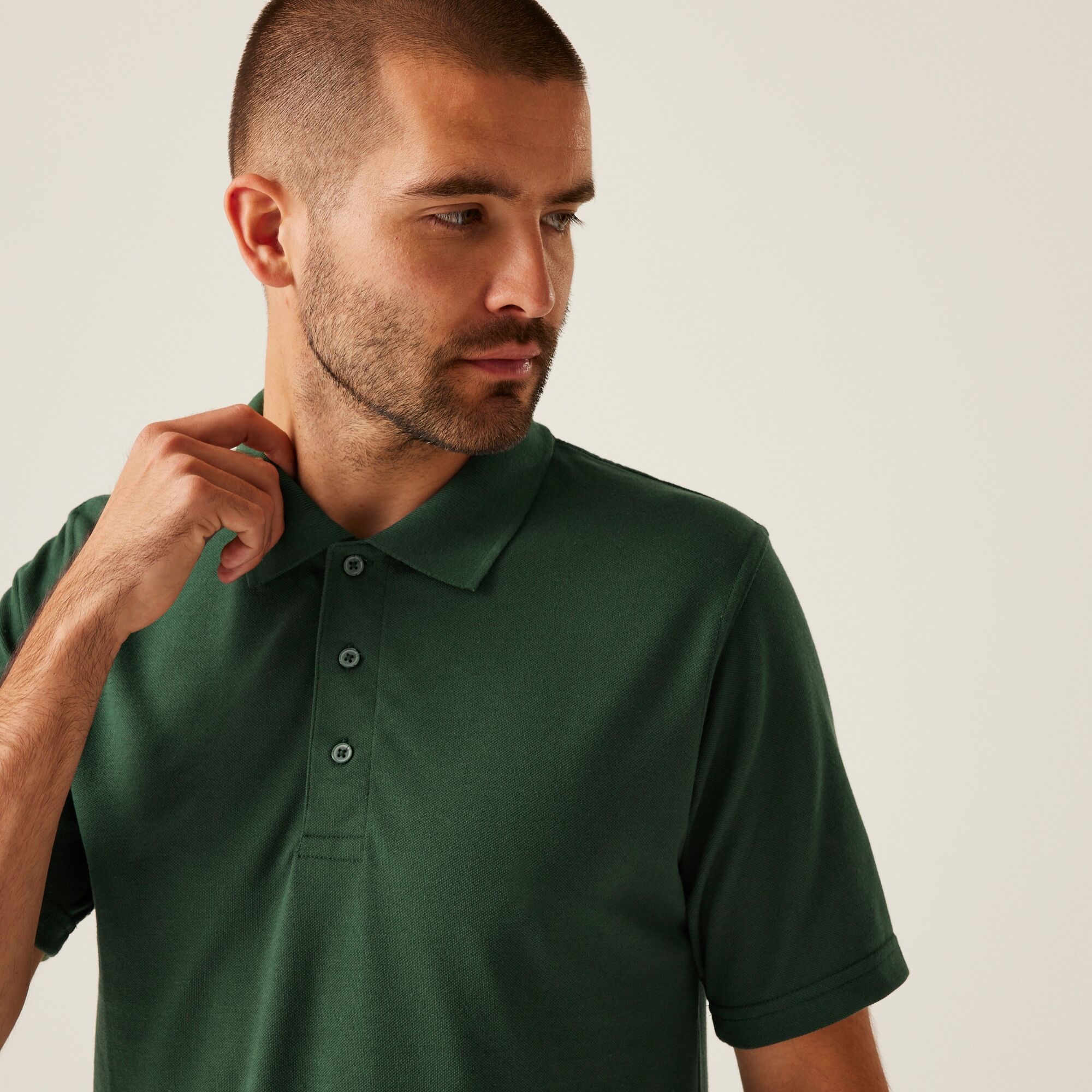 Men's 65/35 SS Polo Top | Dark Green