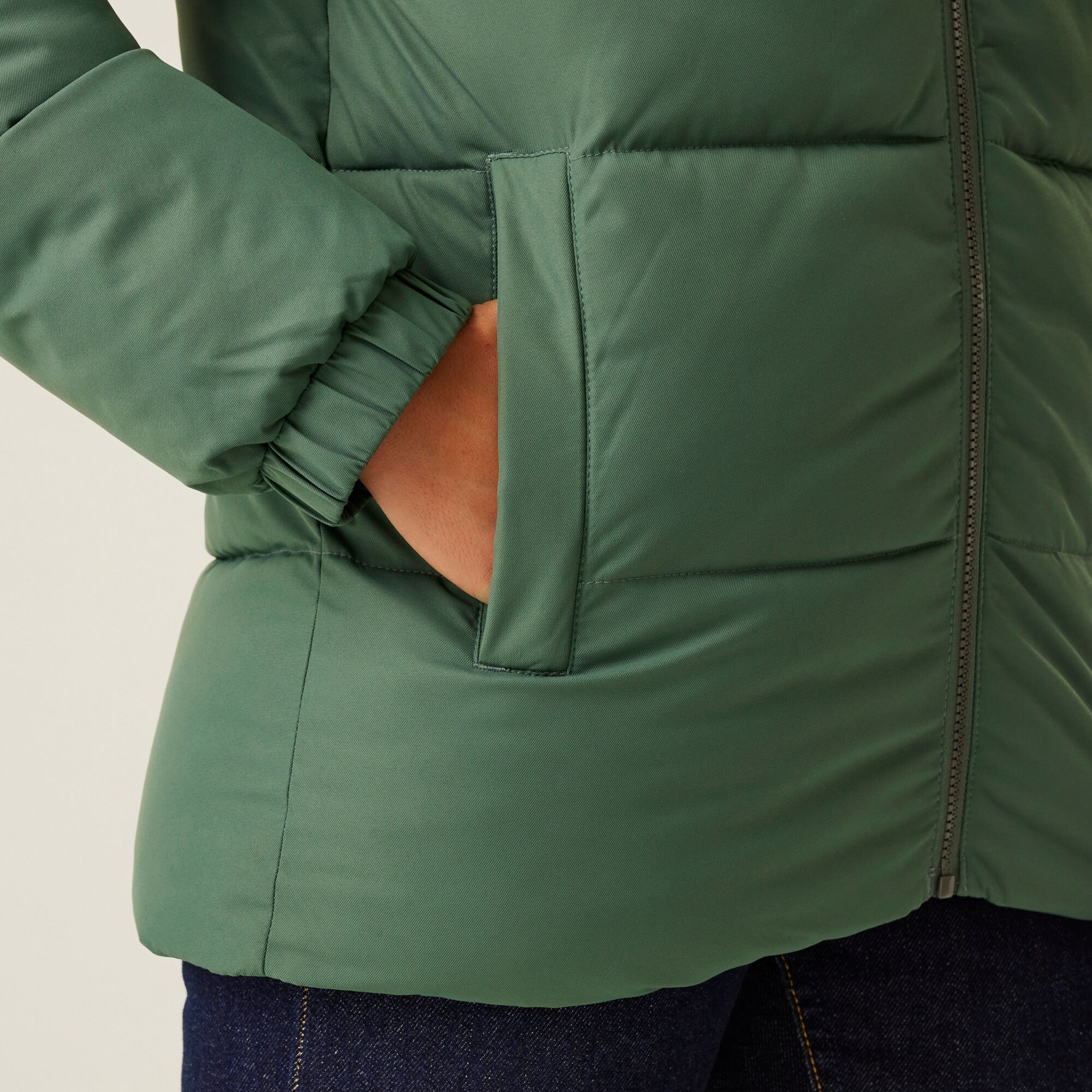 Women's Arilie Quilted Jacket | Dark Forest Green