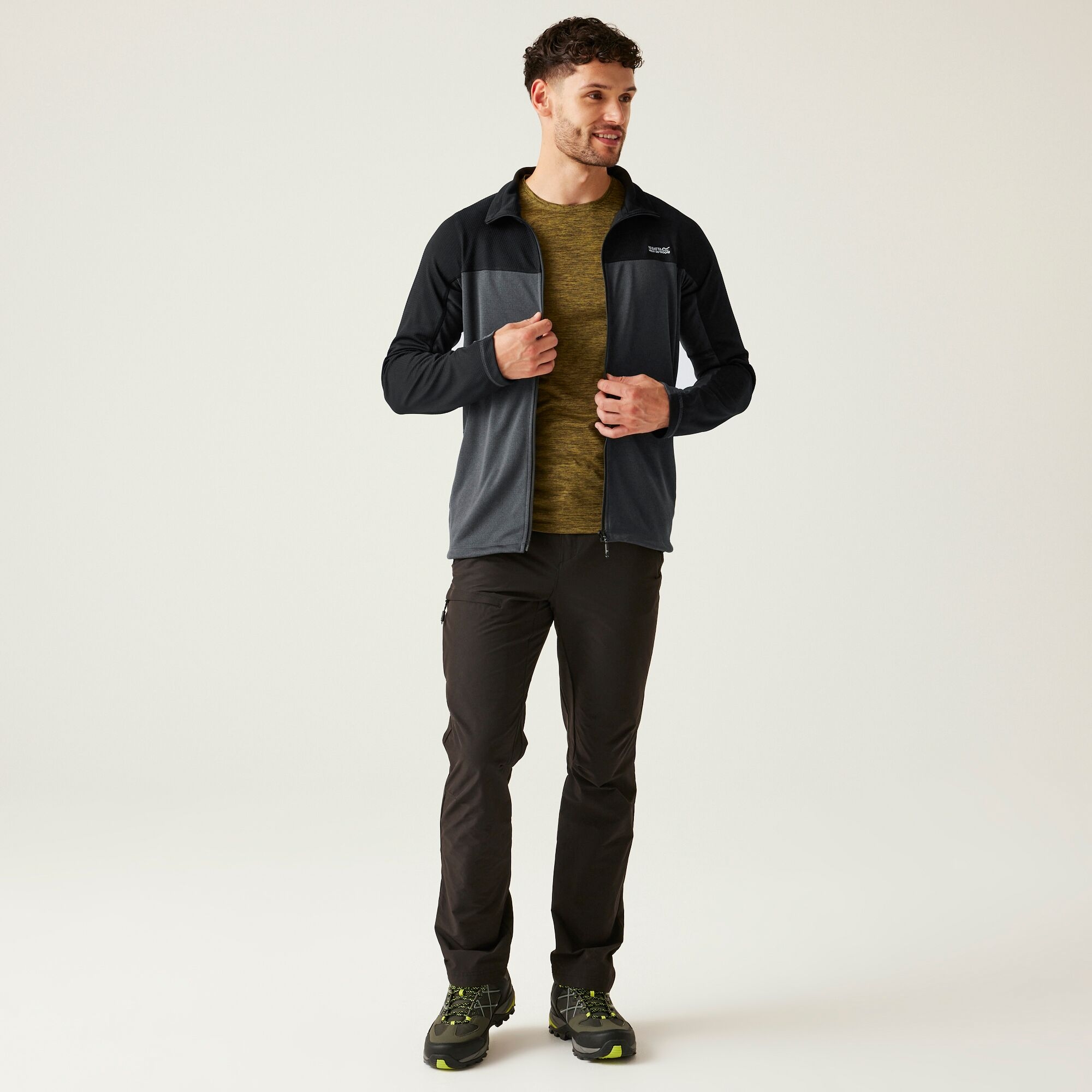 Men's Highton V Full Zip Fleece | Ash Black