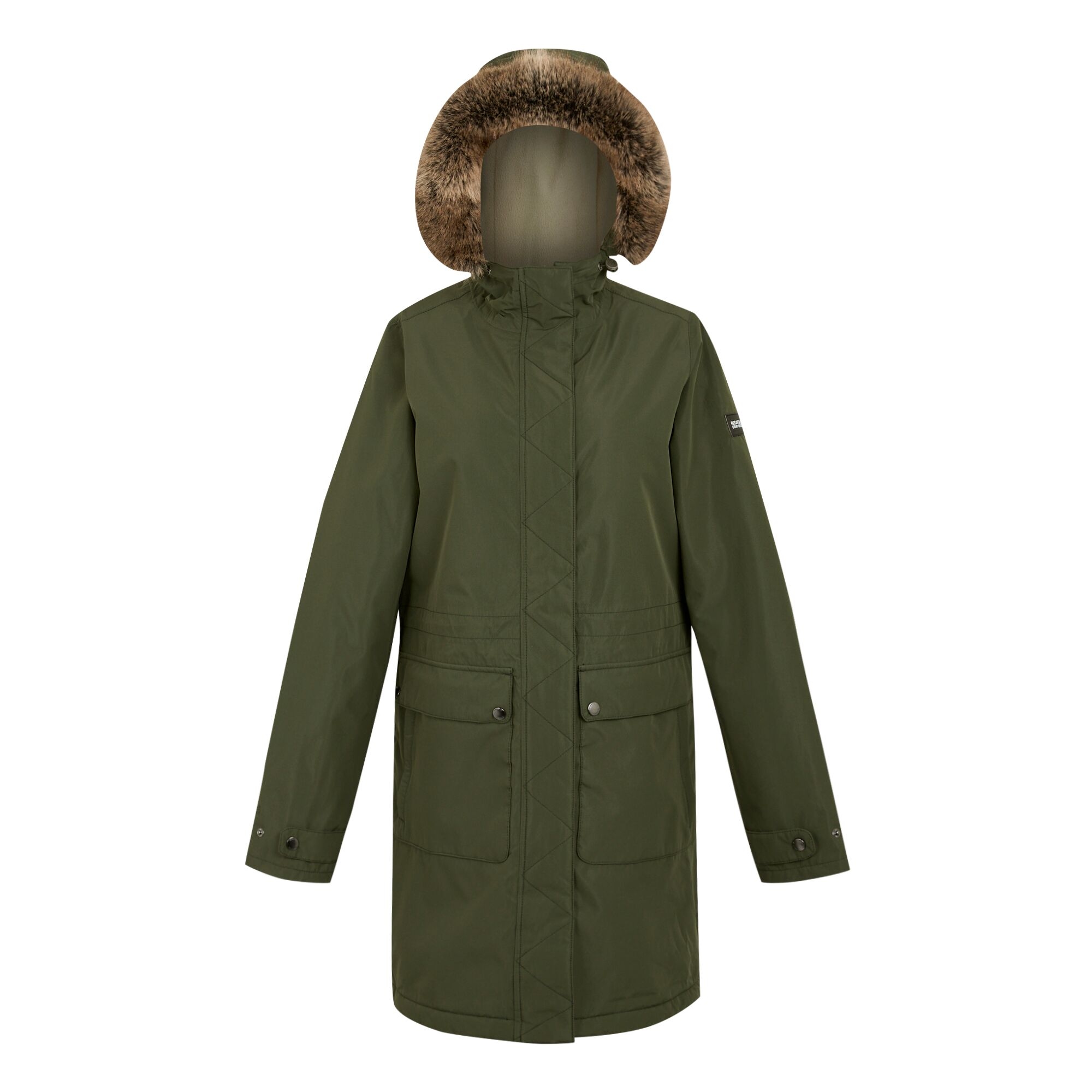 Women's Sabinka II Fur Trim Parka Jacket | Dark Khaki