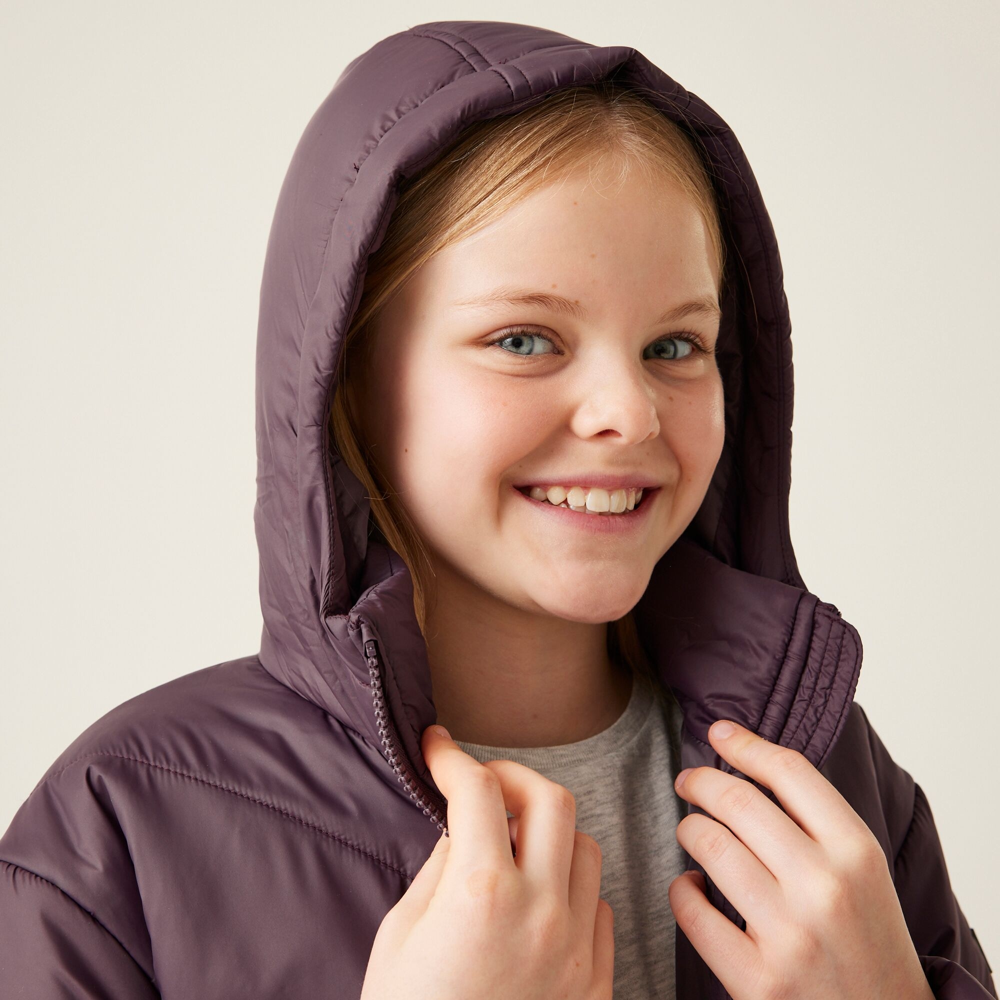 Kids'  Rurie Quilted Jacket | Deep Plum
