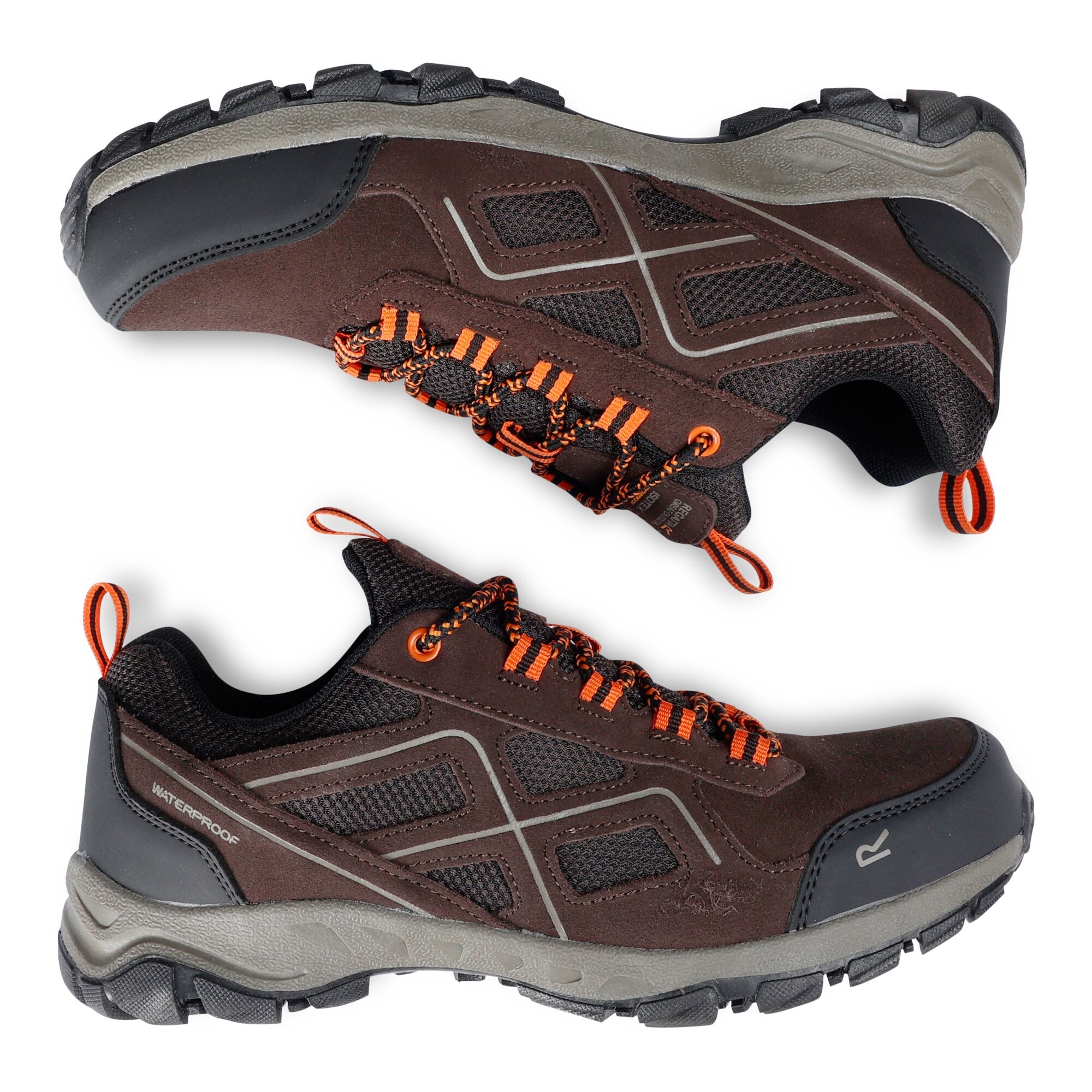 Men's Vendeavour Suede Low Walking Shoes | Peat Blaze Orange