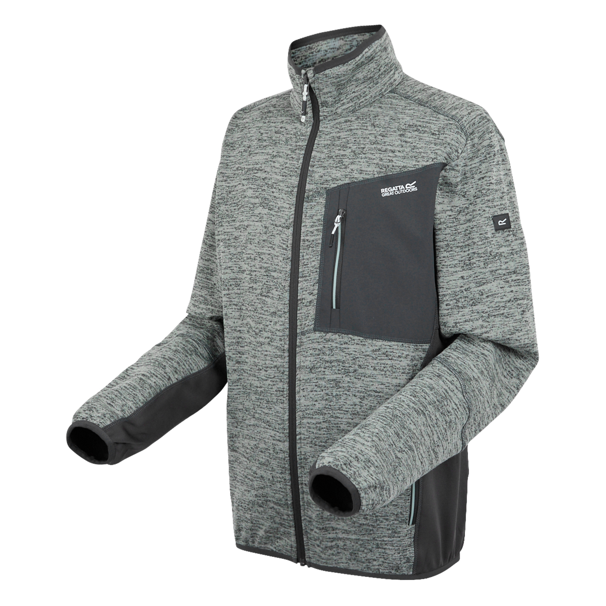 Men's Baslinn Full Zip Fleece | Glacier Marl Ash