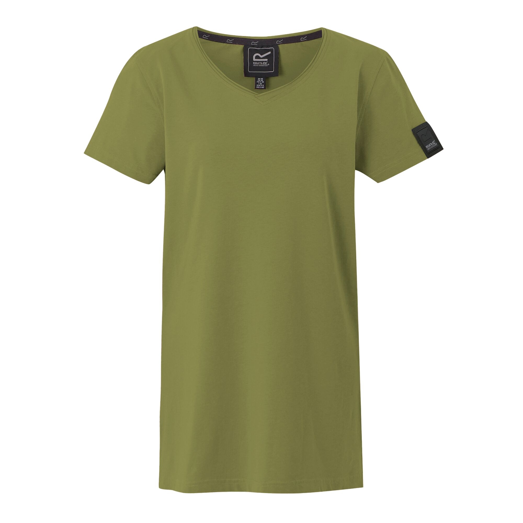 Women's Elkie V-Neck T-Shirt | Nephrite Green