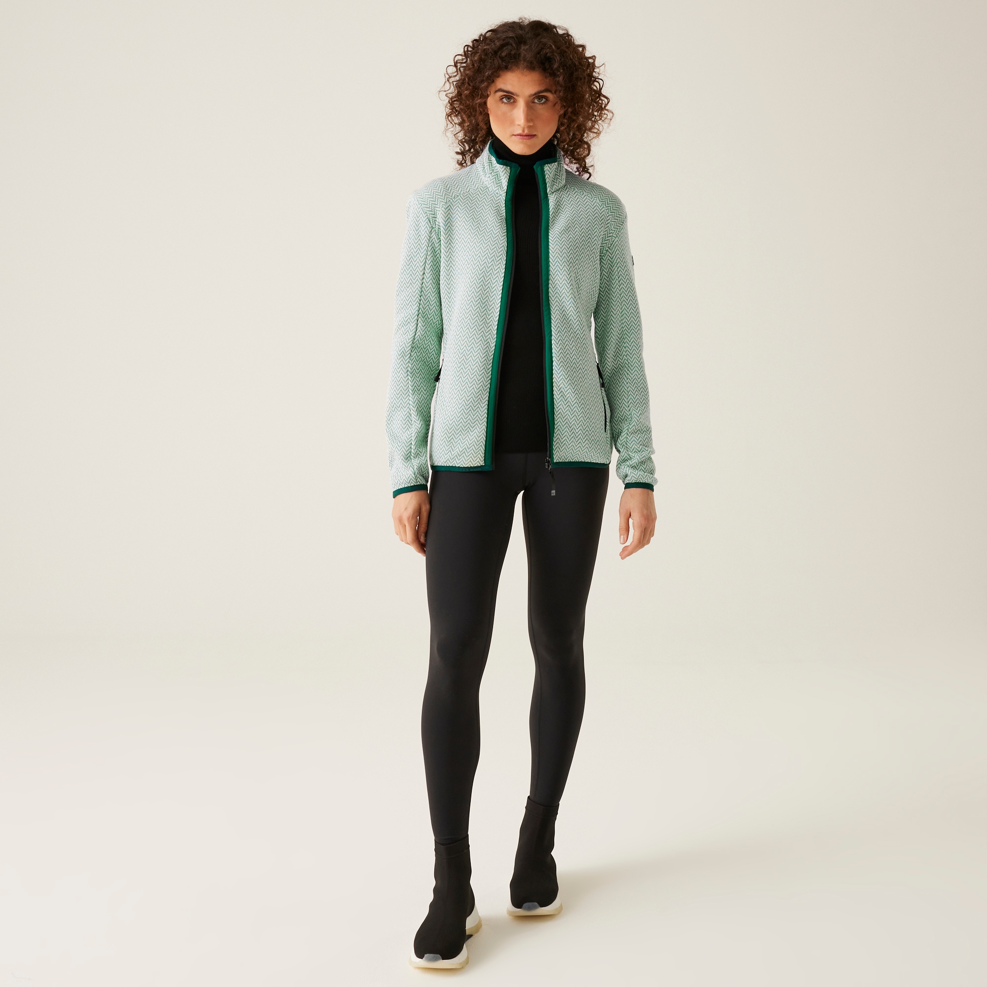 Women's Elzie Full Zip Fleece | Dusty Green