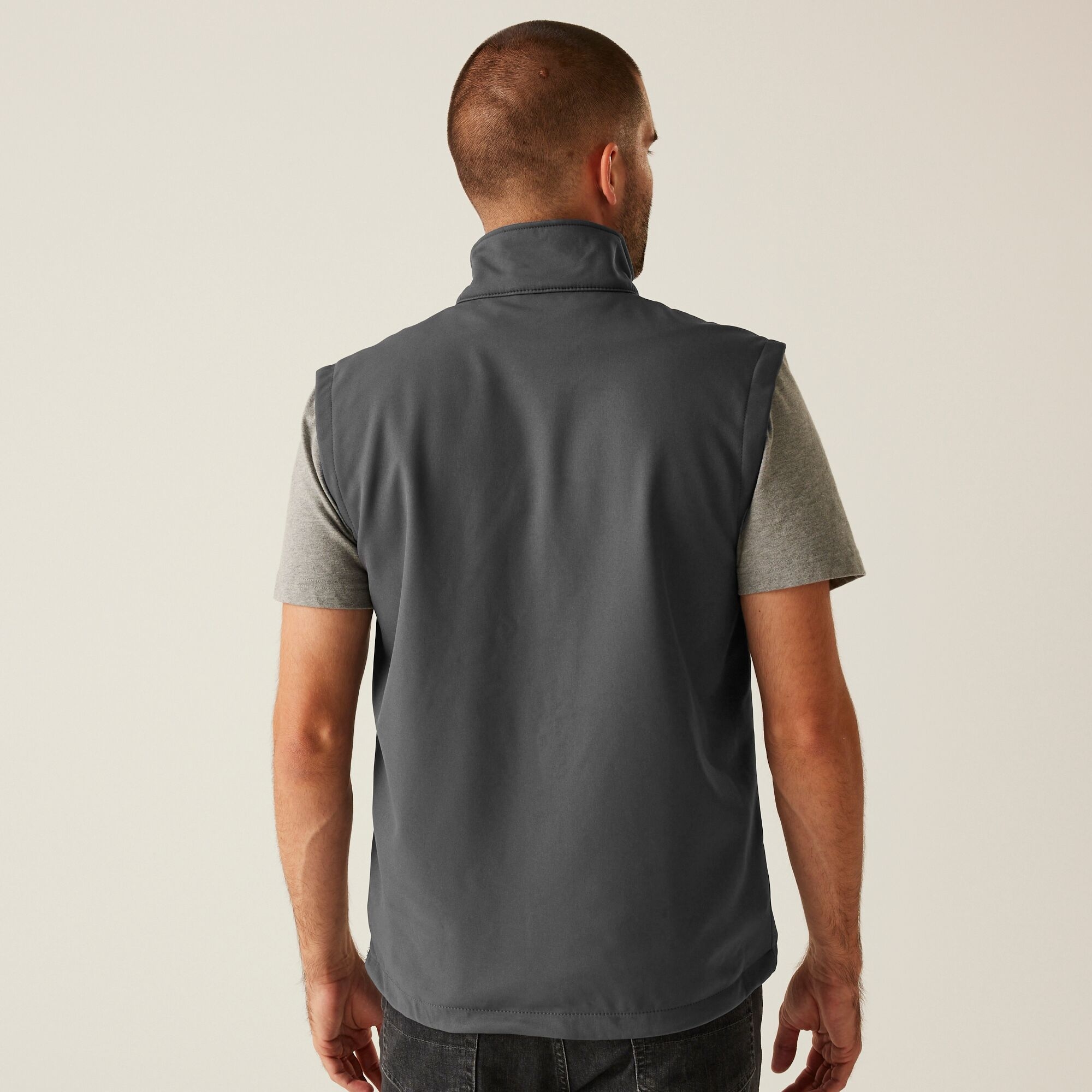 Men's Octagon II 3 Layer Softshell Bodywarmer | Seal Grey Black