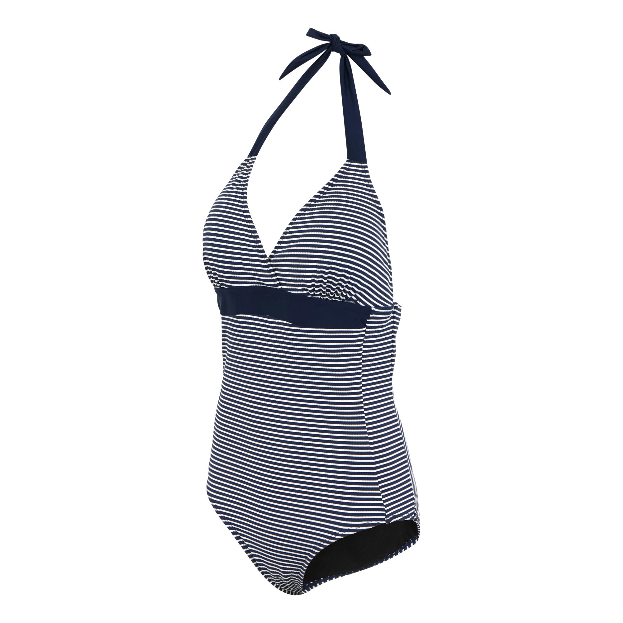 Women's Flavia II Swimsuit | Navy White Seeksucker Stripe