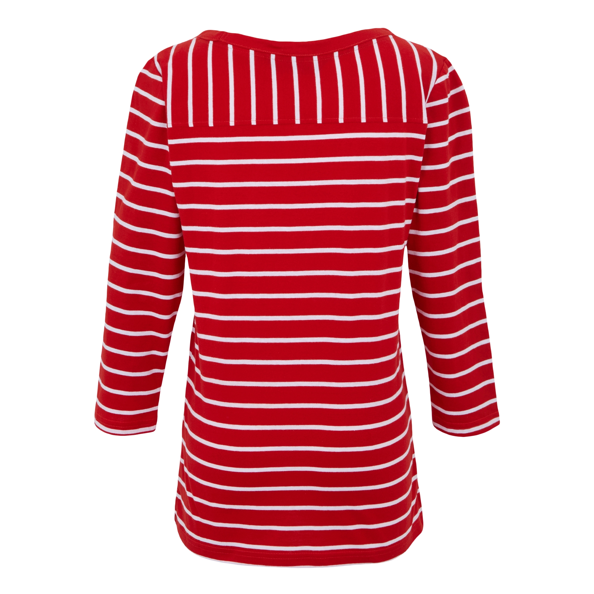 Women's Bayletta II 3/4 Sleeve Top  | High Risk Red White Stripe