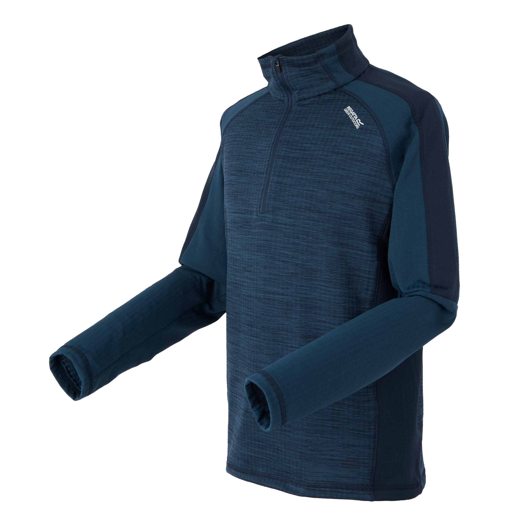 Men's Hepley Half Zip Lightweight Fleece | Moonlight Denim Navy