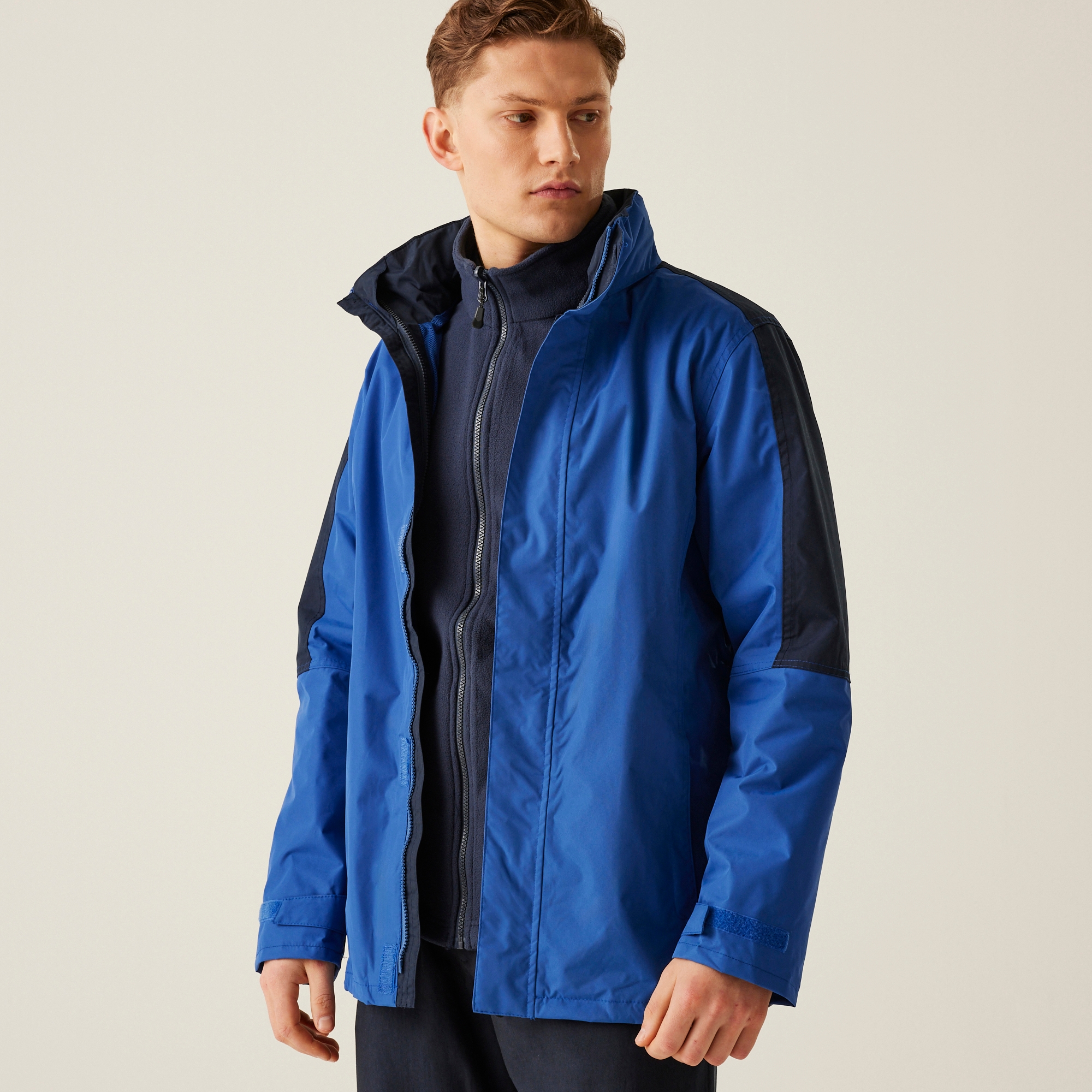 Men's Defender III Waterproof 3 In 1 Jacket | Royal Blue Navy