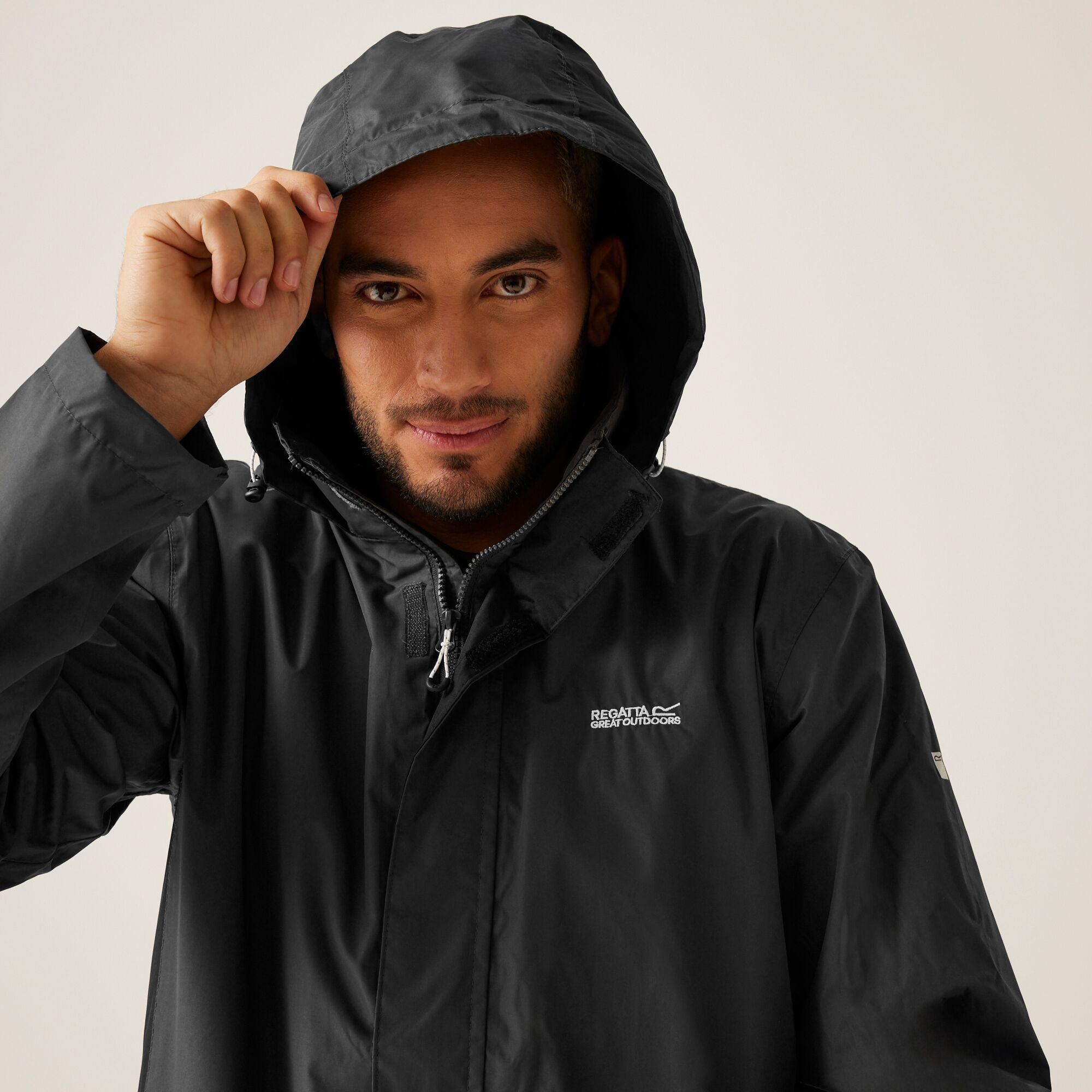 Men's Matt Waterproof Jacket | Ash Black