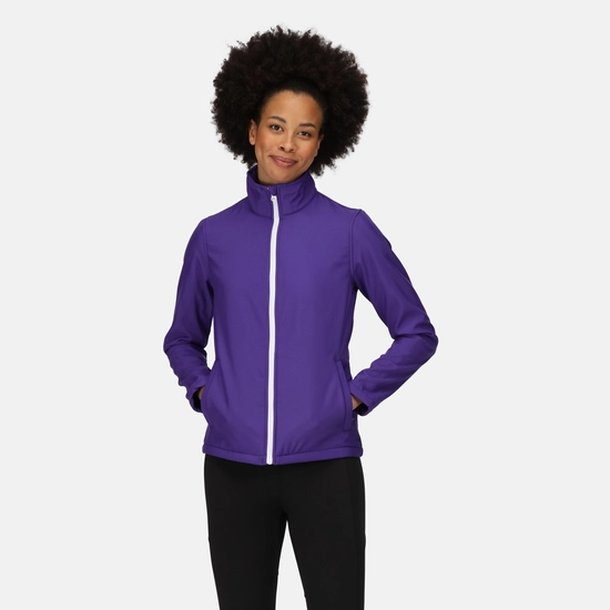 Women's Ablaze Printable Softshell Jacket | Black Classic Red