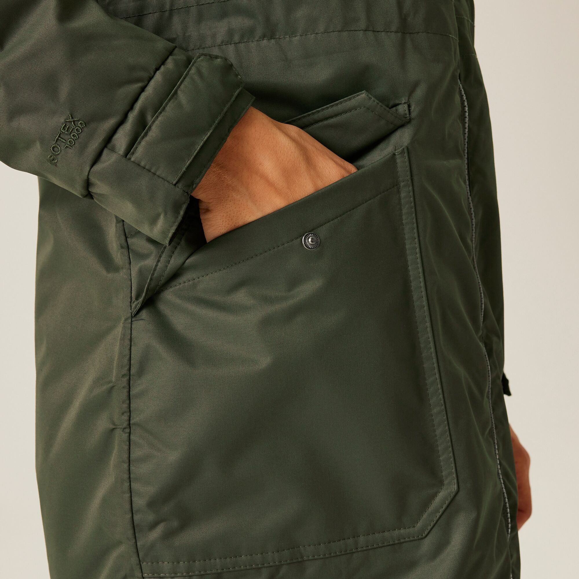 Women's Romine II Waterproof Parka Jacket | Dark Khaki Black