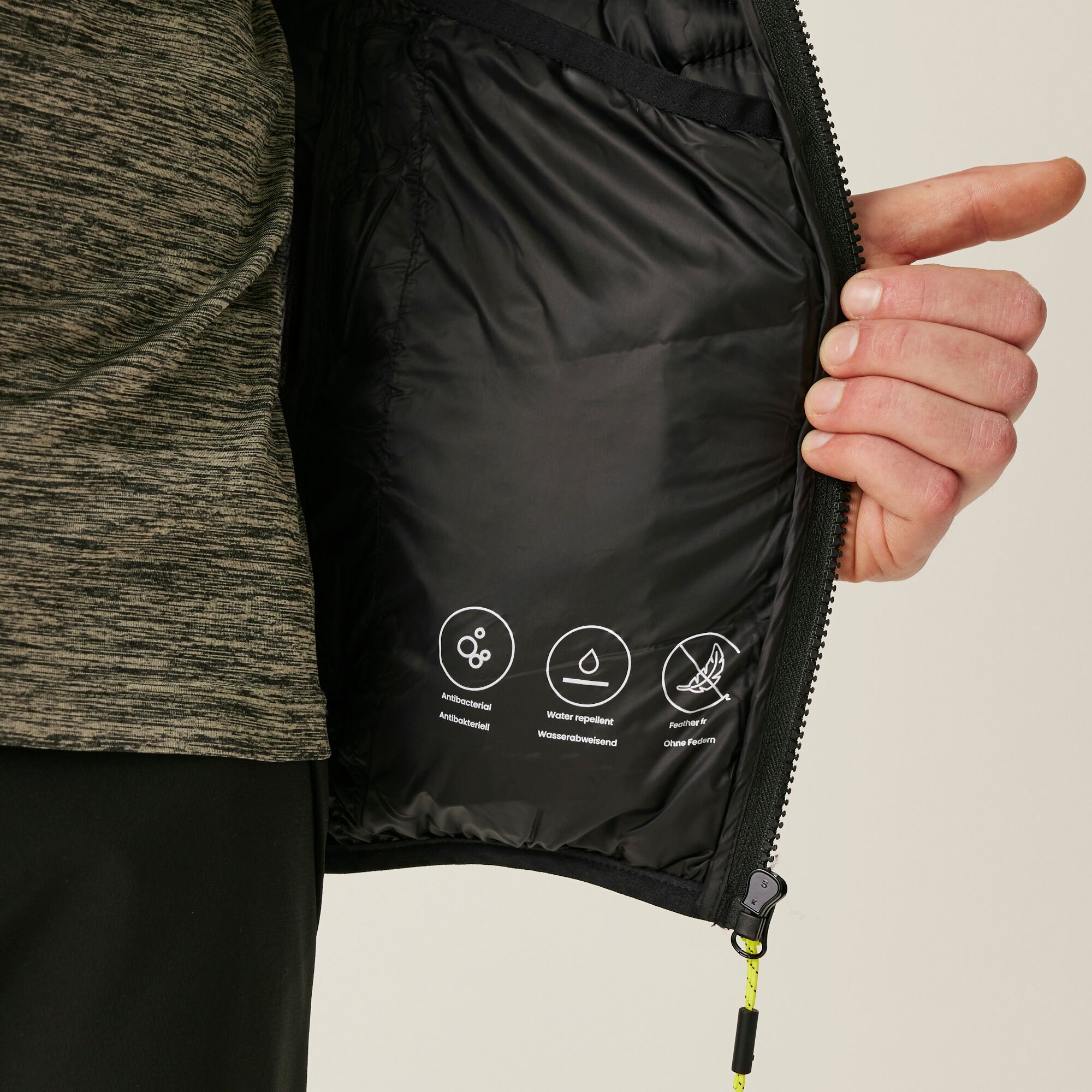 Men's Dalent Padded Jacket | Nephrite Green Black