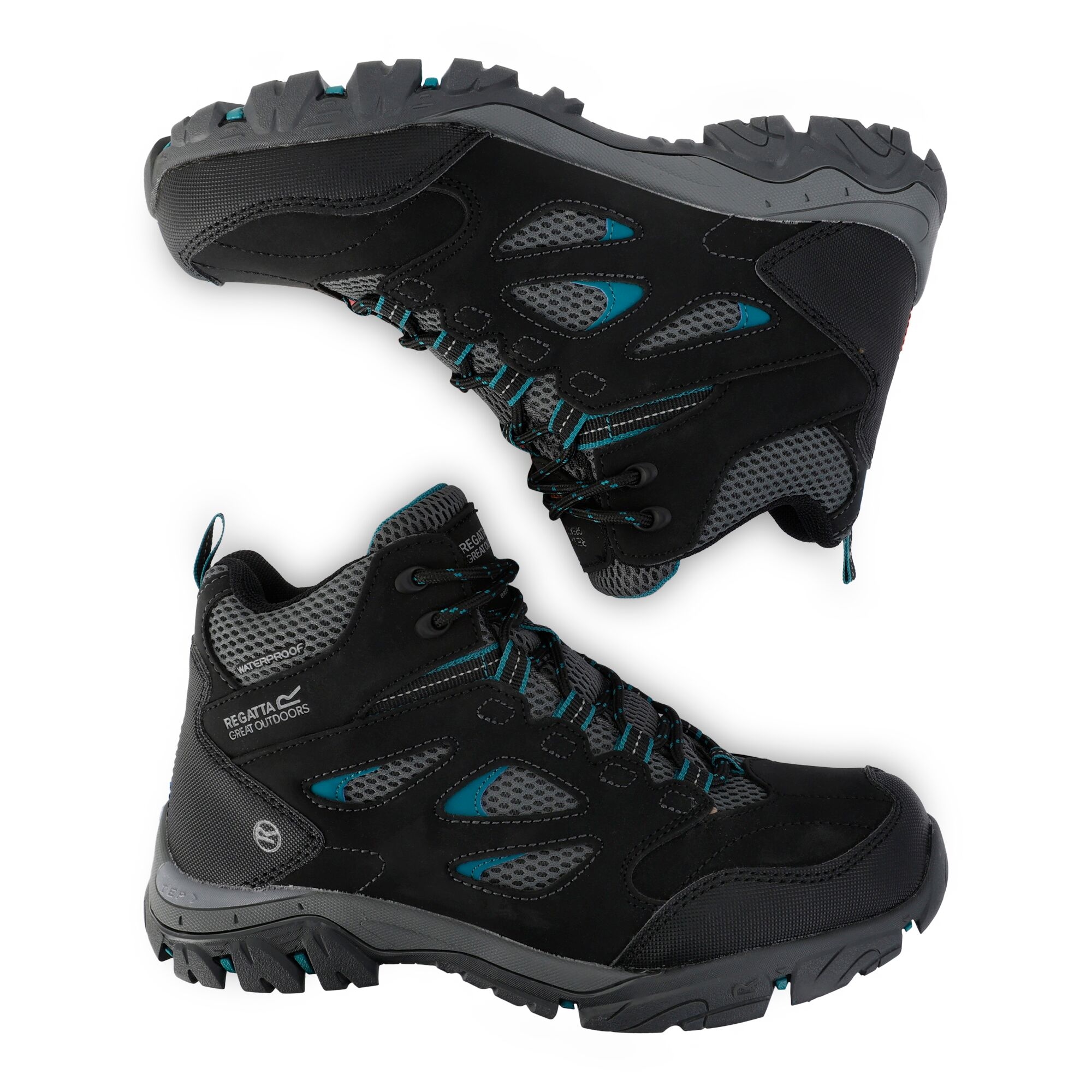 Women's Holcombe Waterproof Mid Walking Boots | Black Deep Lake