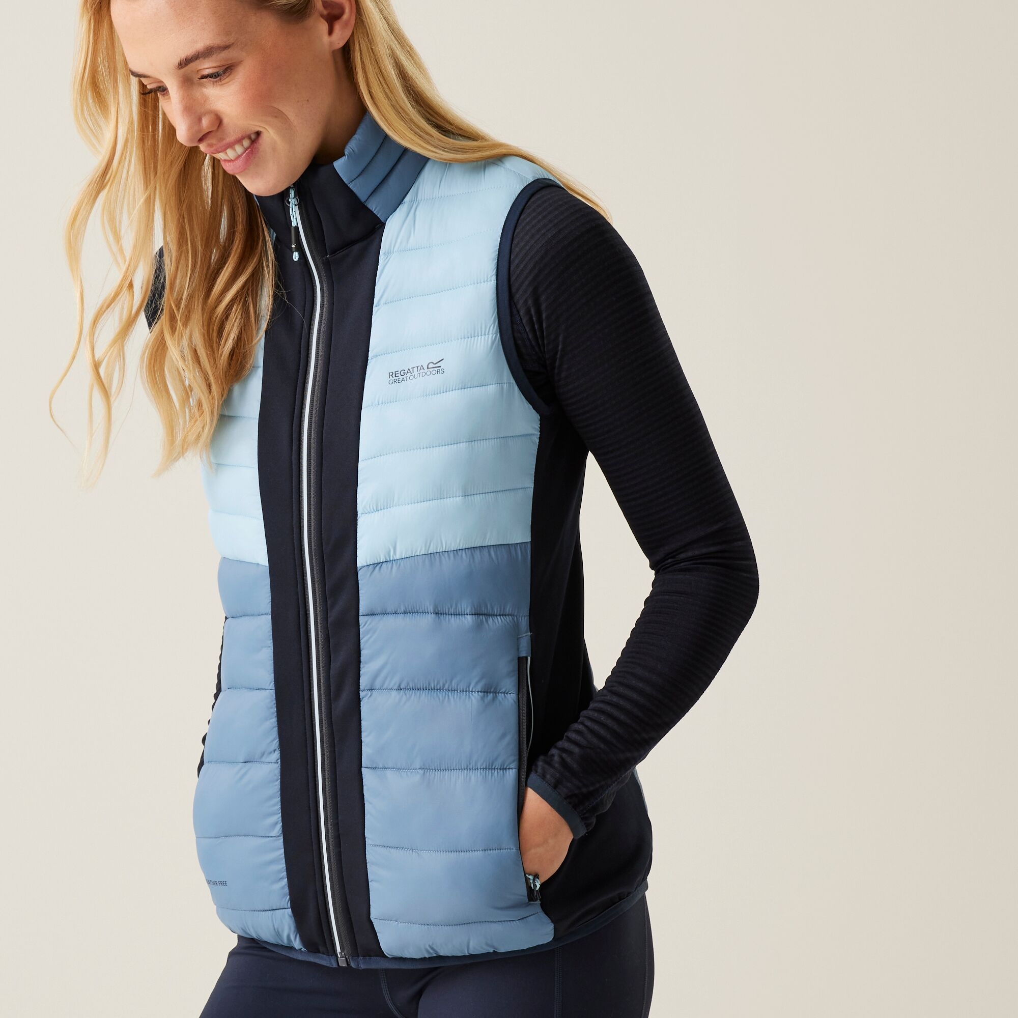 Women's Leedre Hybrid Bodywarmer | Navy Coronet Blue