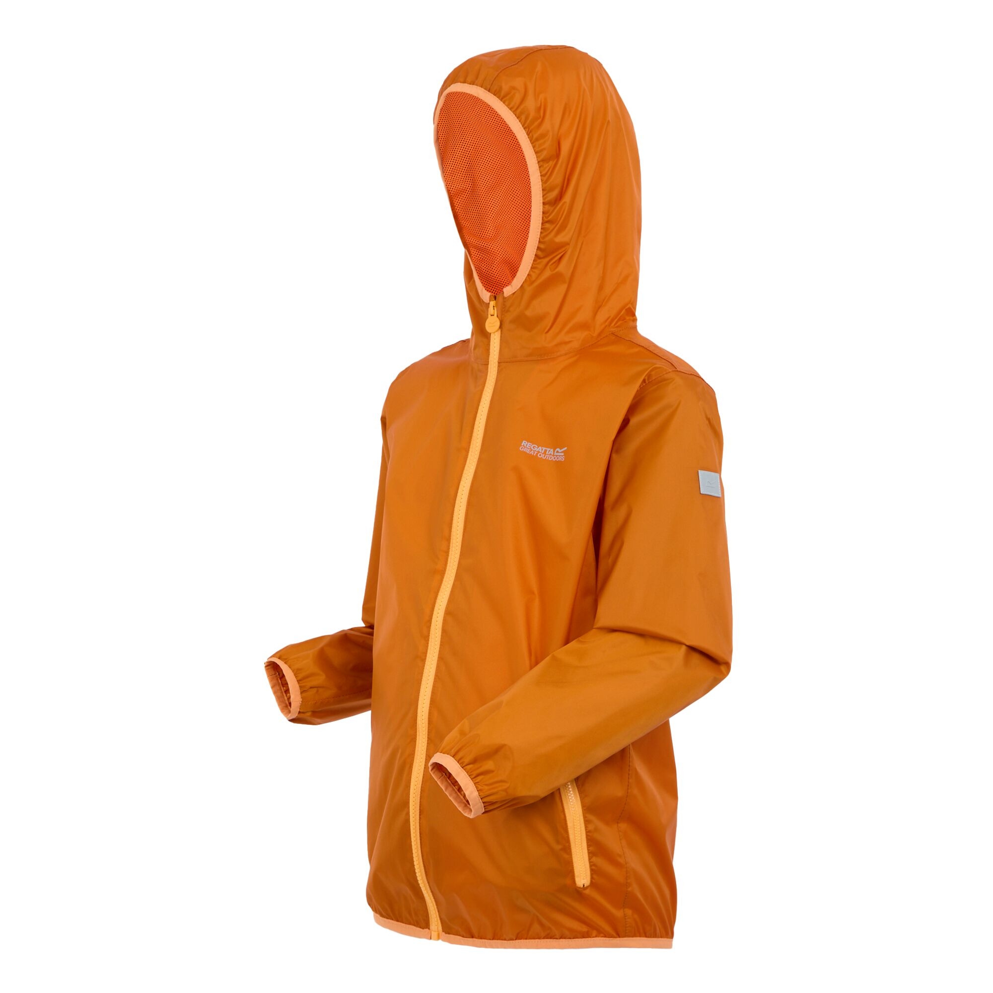 Kids' Lever II Waterproof Packaway Jacket | Fox Bright Marigold
