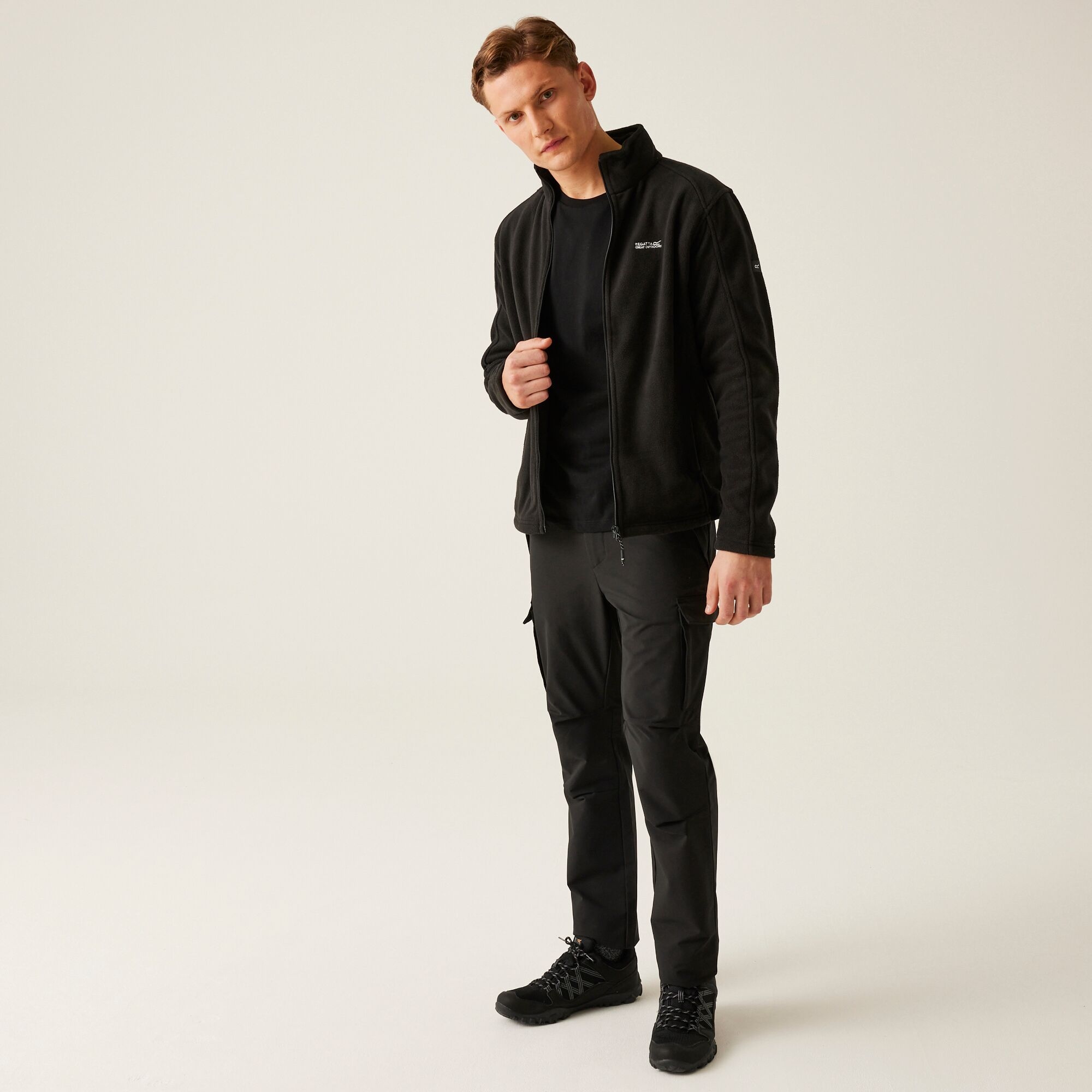 Men's Hedman II Heavyweight Full Zip Fleece | Black Black