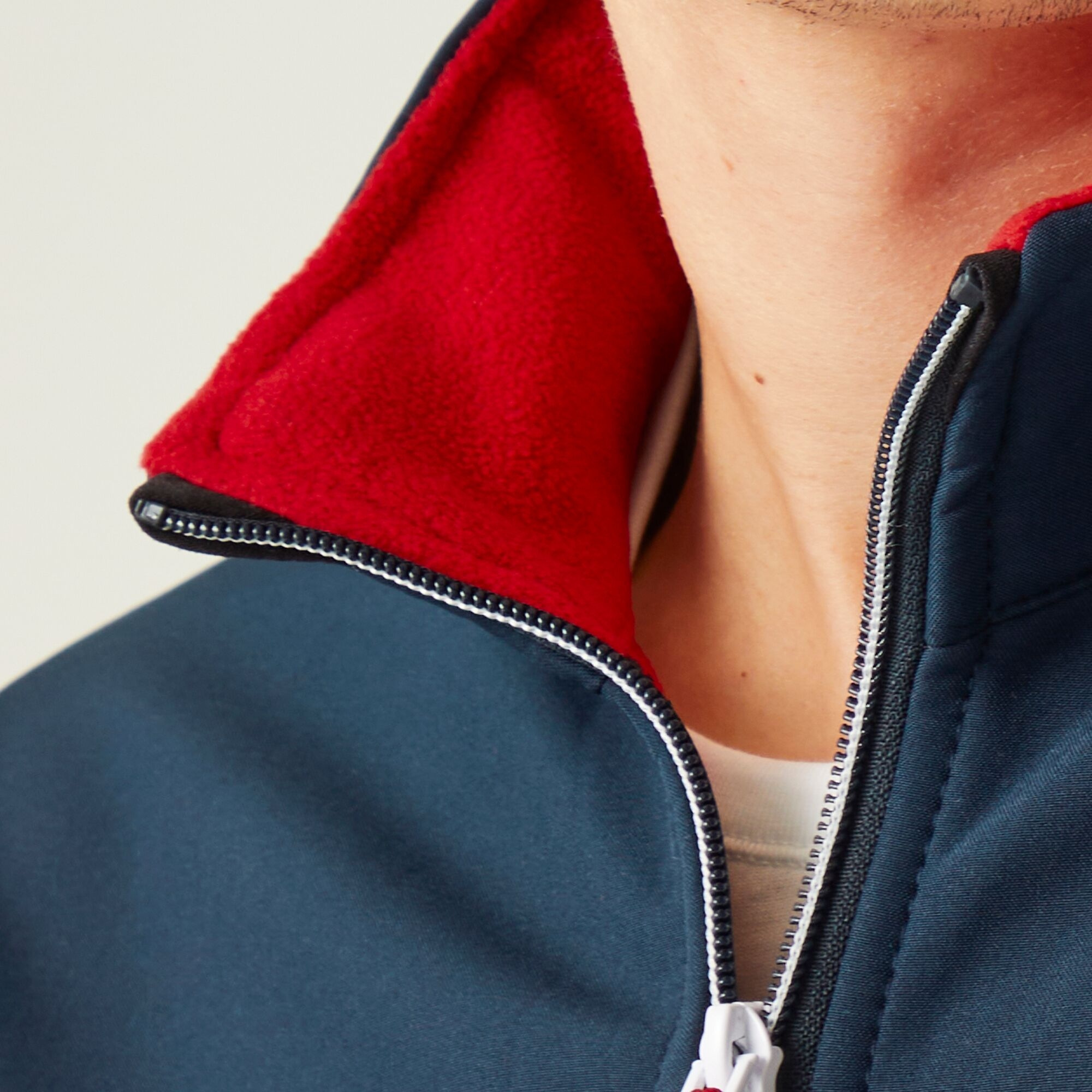 Men's Ascender 2 Layer Softshell Jacket | Navy Classic Red