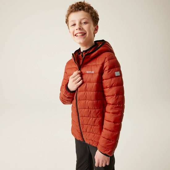 Kids' Hooded Marizion Padded Jacket | Red Sky Mineral Red