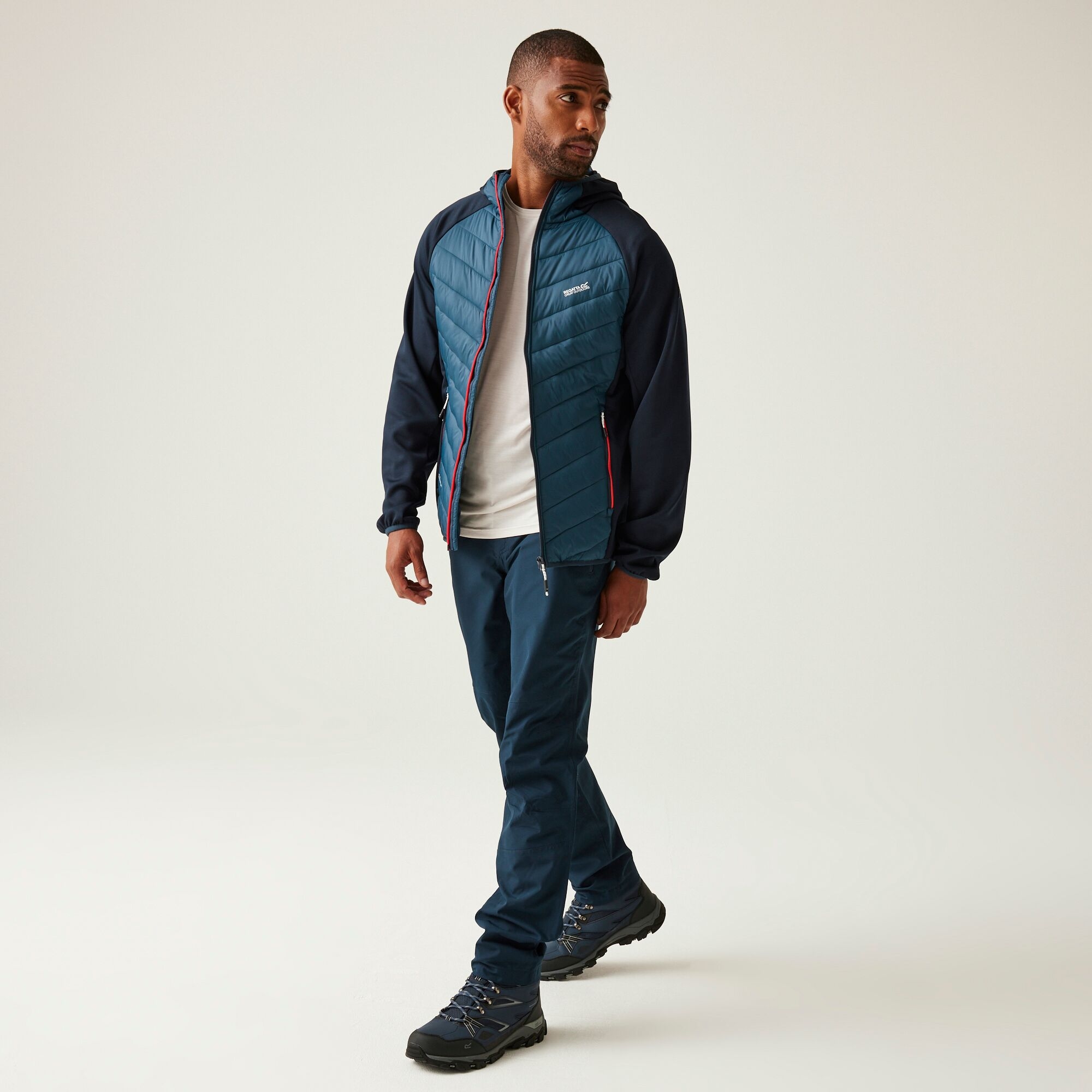 Men's Andreson VIII Hybrid Jacket | Moonlight Denim Navy Tangerine Tango