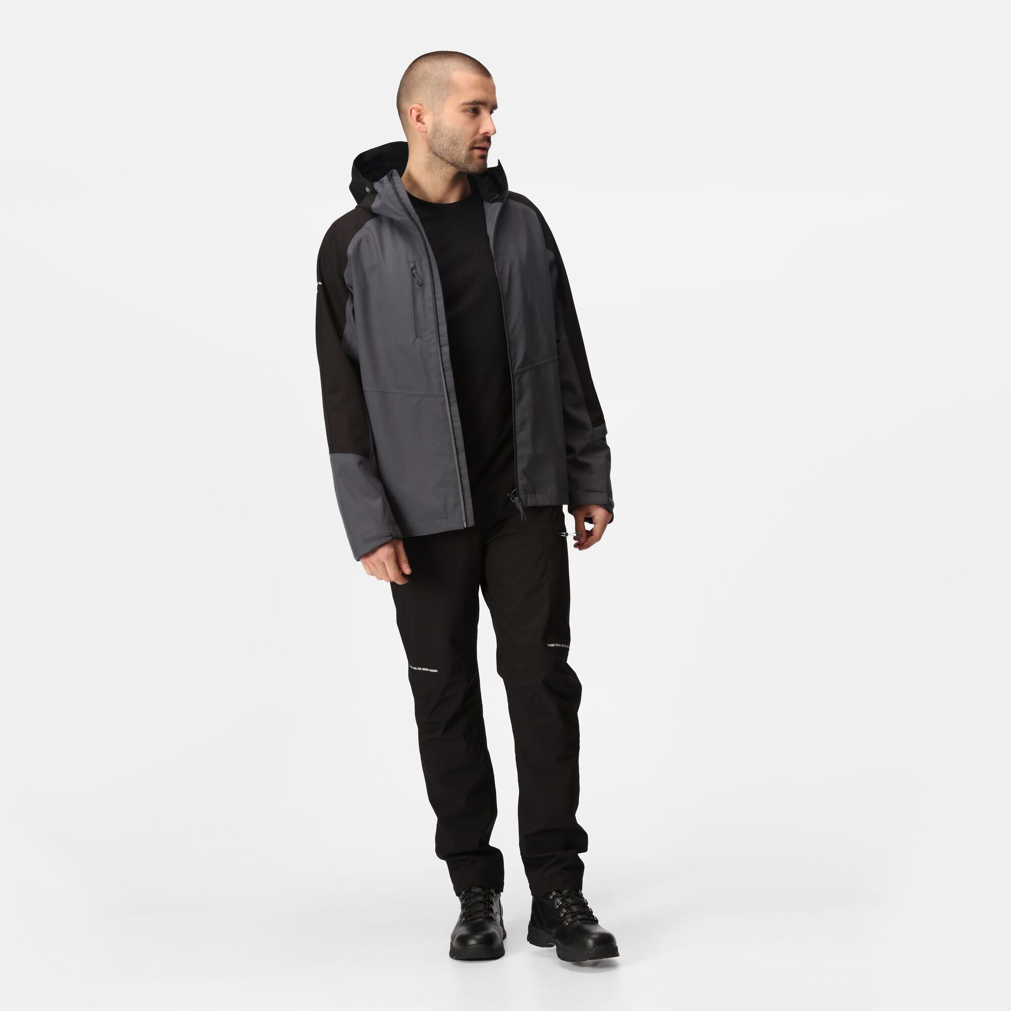 Men's X-Pro Beacon Waterproof Jacket | Seal Grey Black
