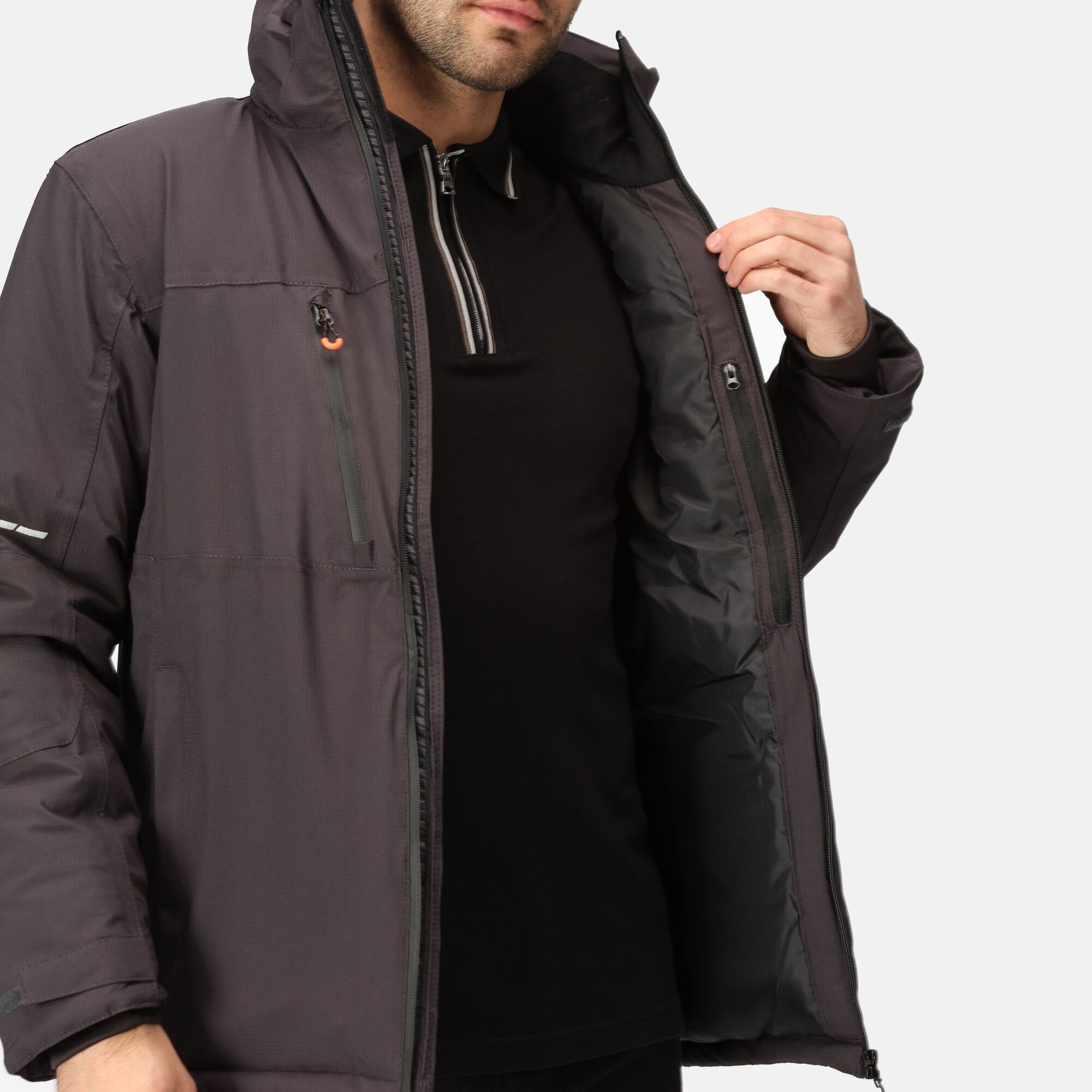 Men's X-Pro Marauder III Waterproof Insulated Jacket | Grey Black