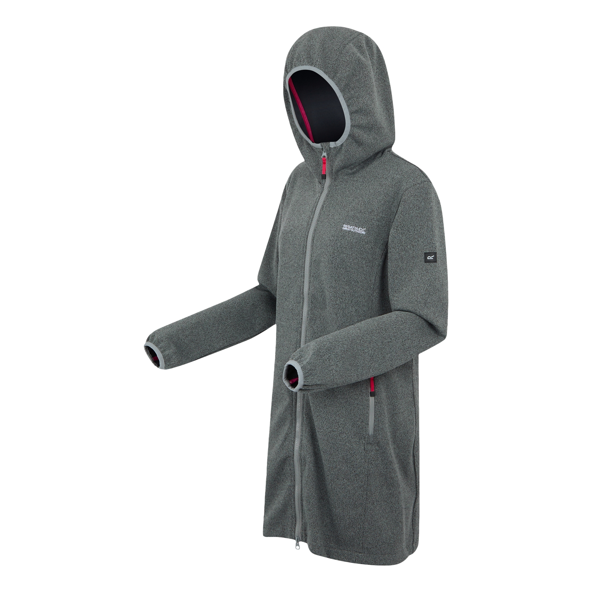 Women's Bloomfield Longline Fleece | Cloudy Grey Pop