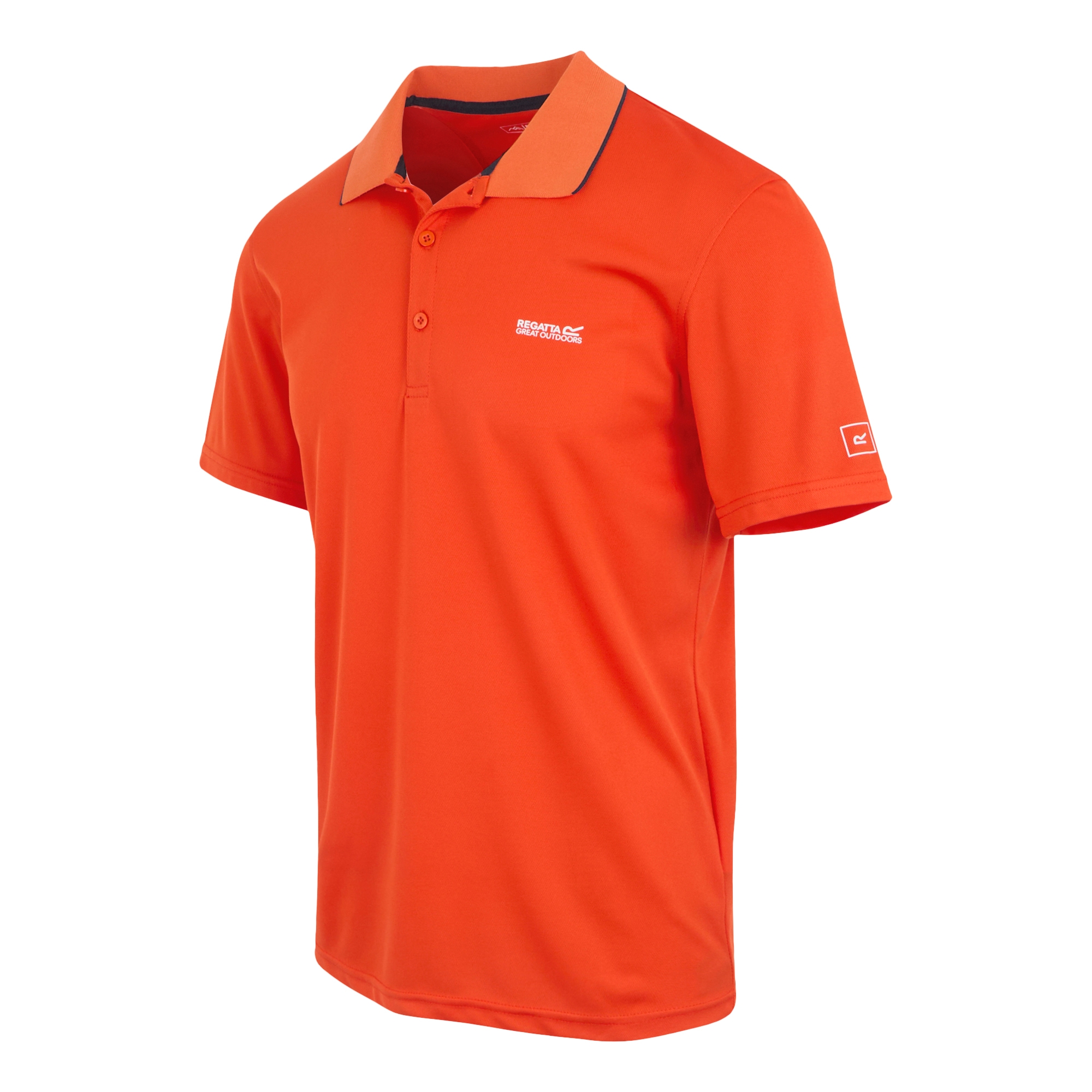 Men's Maverick V Active Polo Shirt | Tangerine Tango