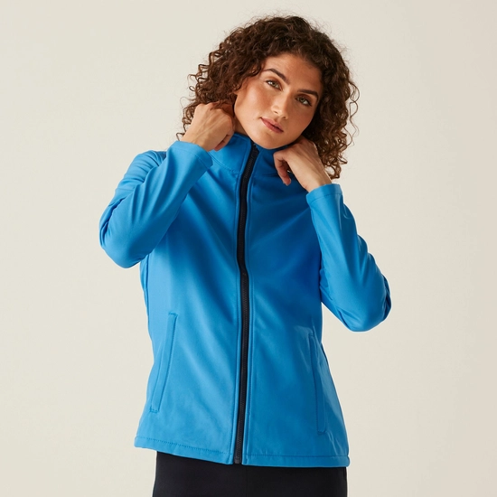 Women's Ablaze Printable Softshell Jacket | Black Classic Red