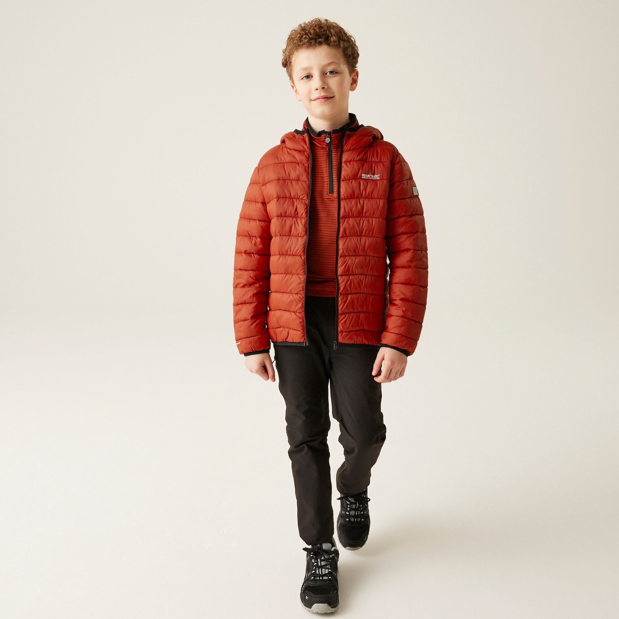 Kids' Hooded Marizion Padded Jacket | Red Ochre Fox