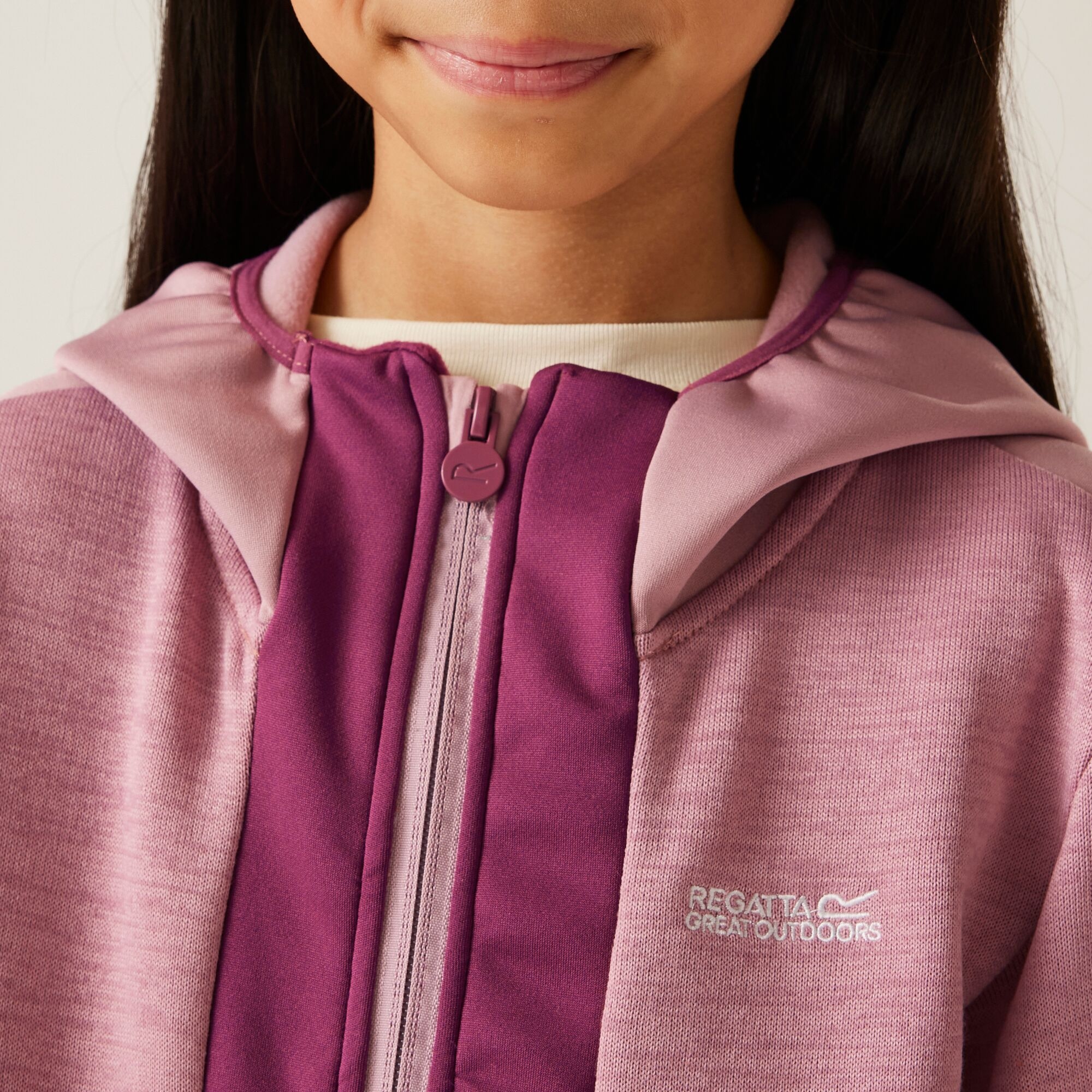 Kids' Dissolver X Full Zip Fleece | Beaujolais Lilas