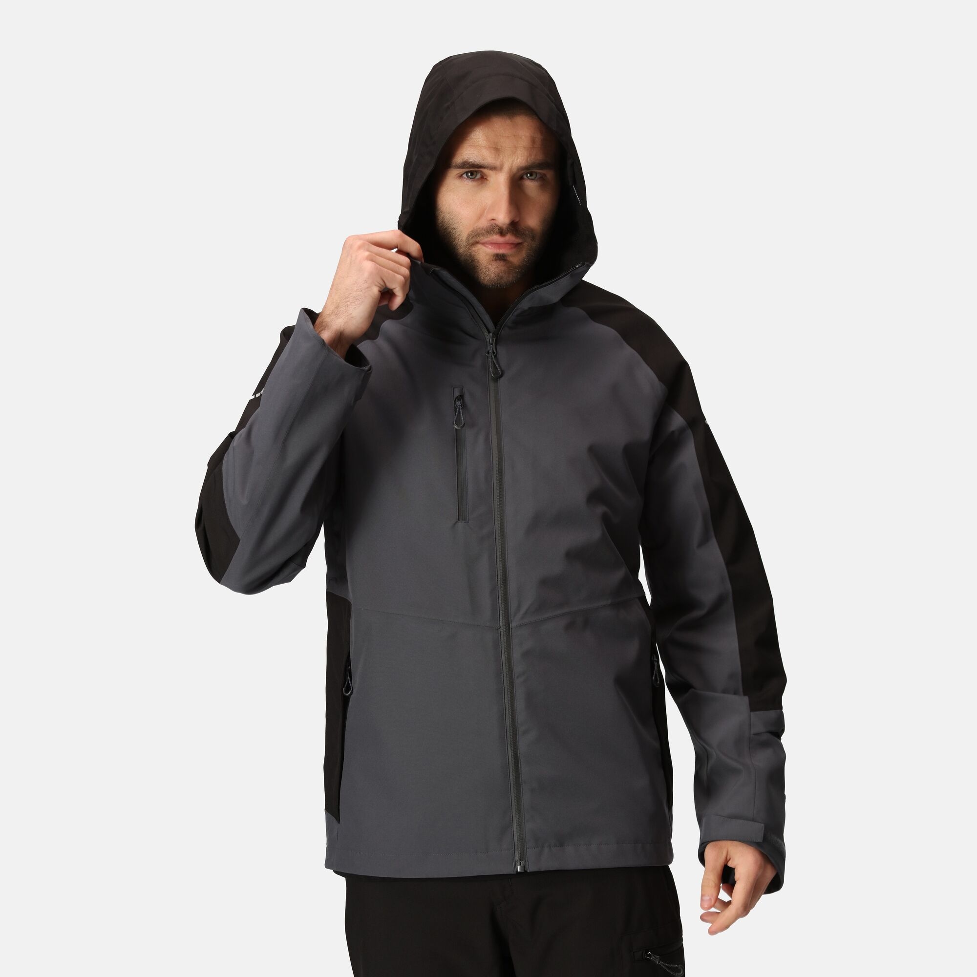 Men's X-Pro Beacon Waterproof Jacket | Seal Grey Black