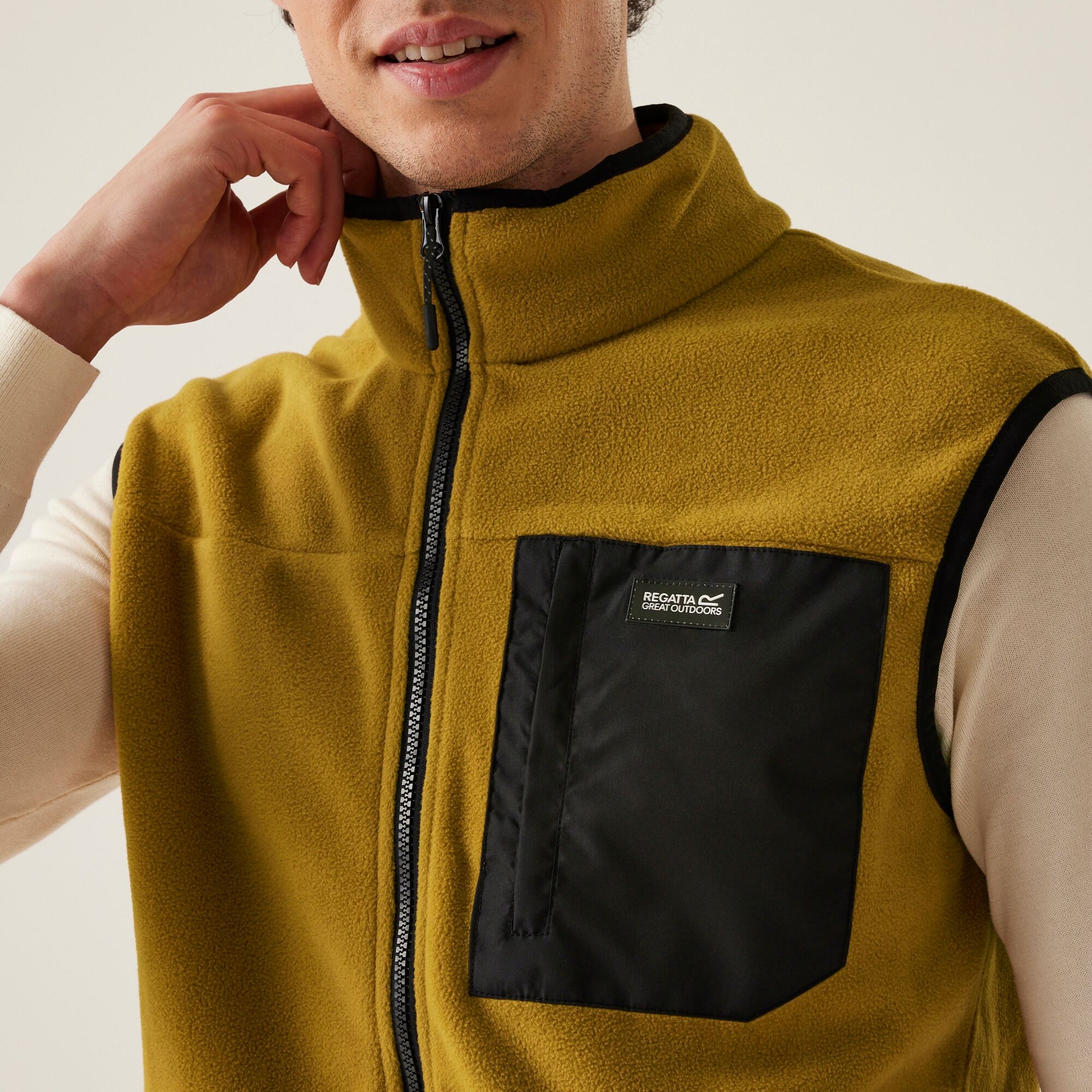 Men's Frankie Fleece Gilet | Cumin