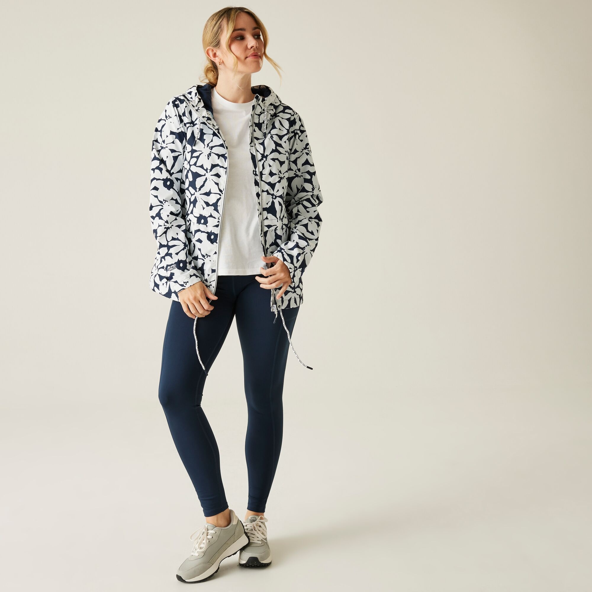 Women's Bayletta II Waterproof Jacket | Navy White Large Floral