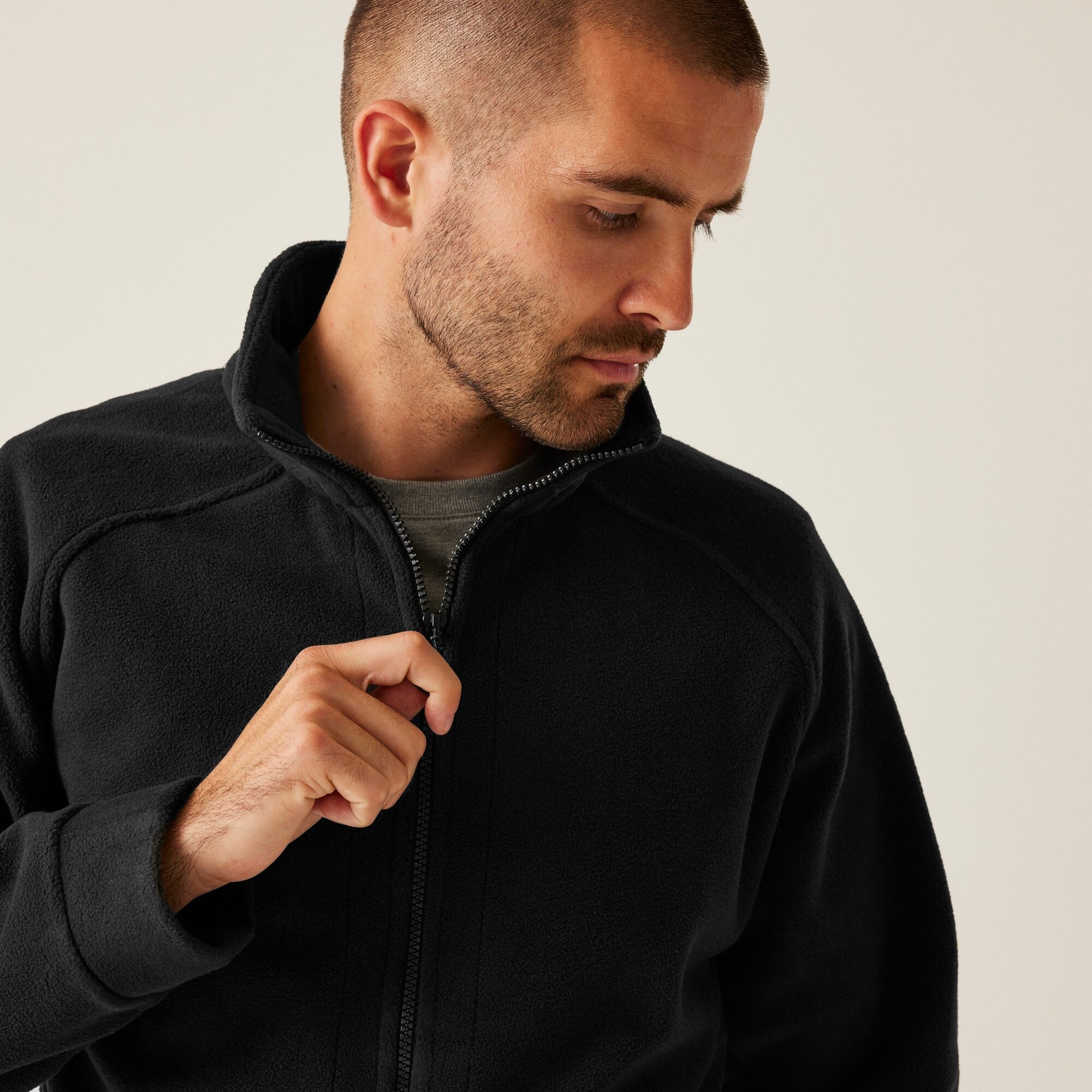 Men's Sigma Heavyweight Full Zip Fleece | Black