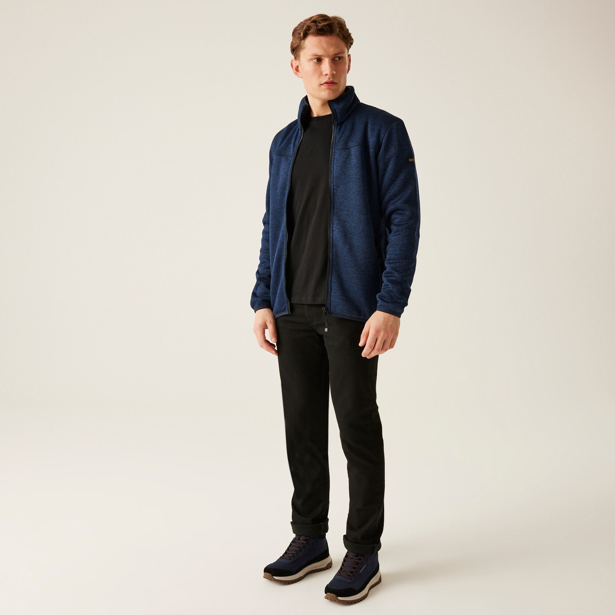 Men's Branleigh Full Zip Fleece | Navy Marl