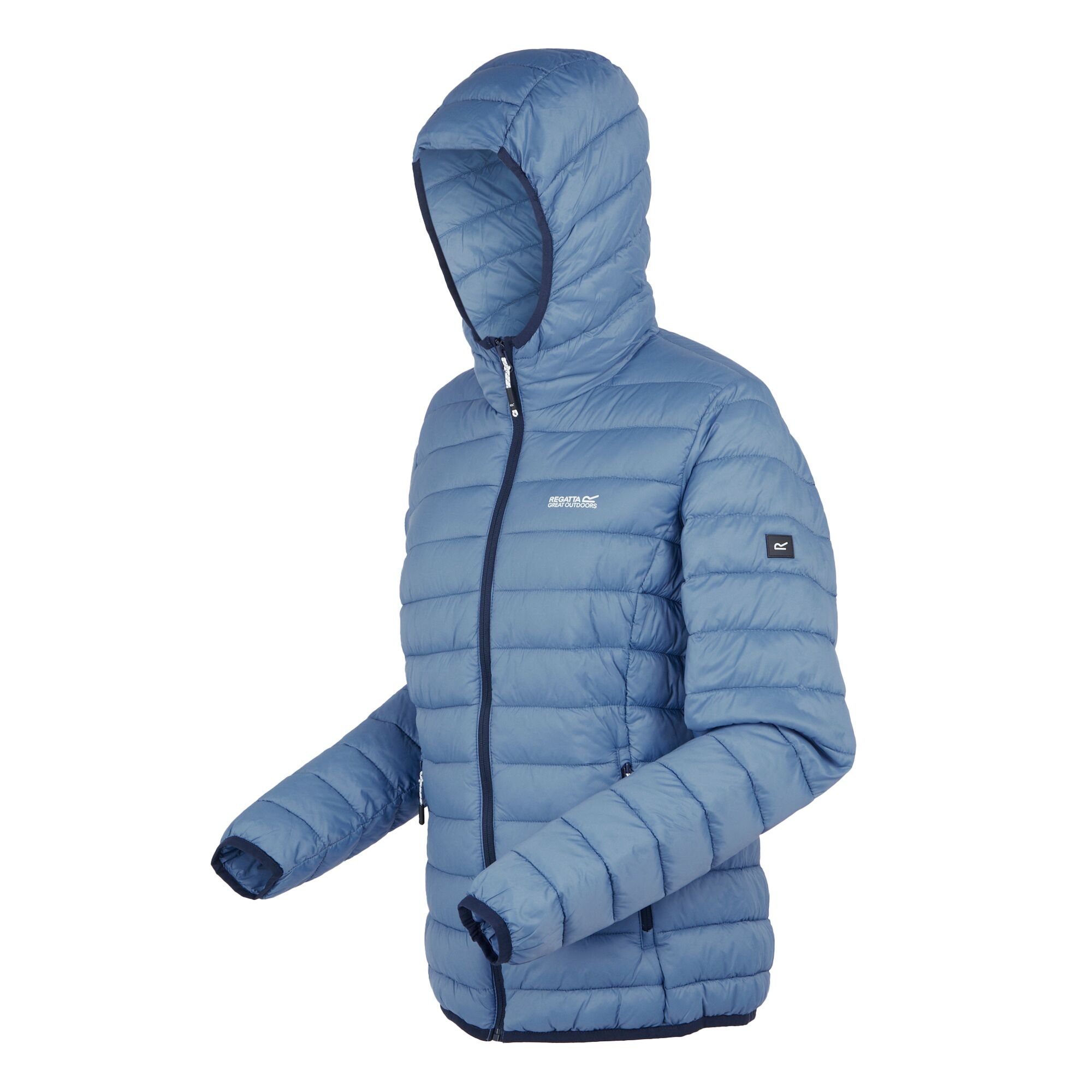 Women's Hooded Marizion Quilted Jacket | Coronet Blue Marshmallow