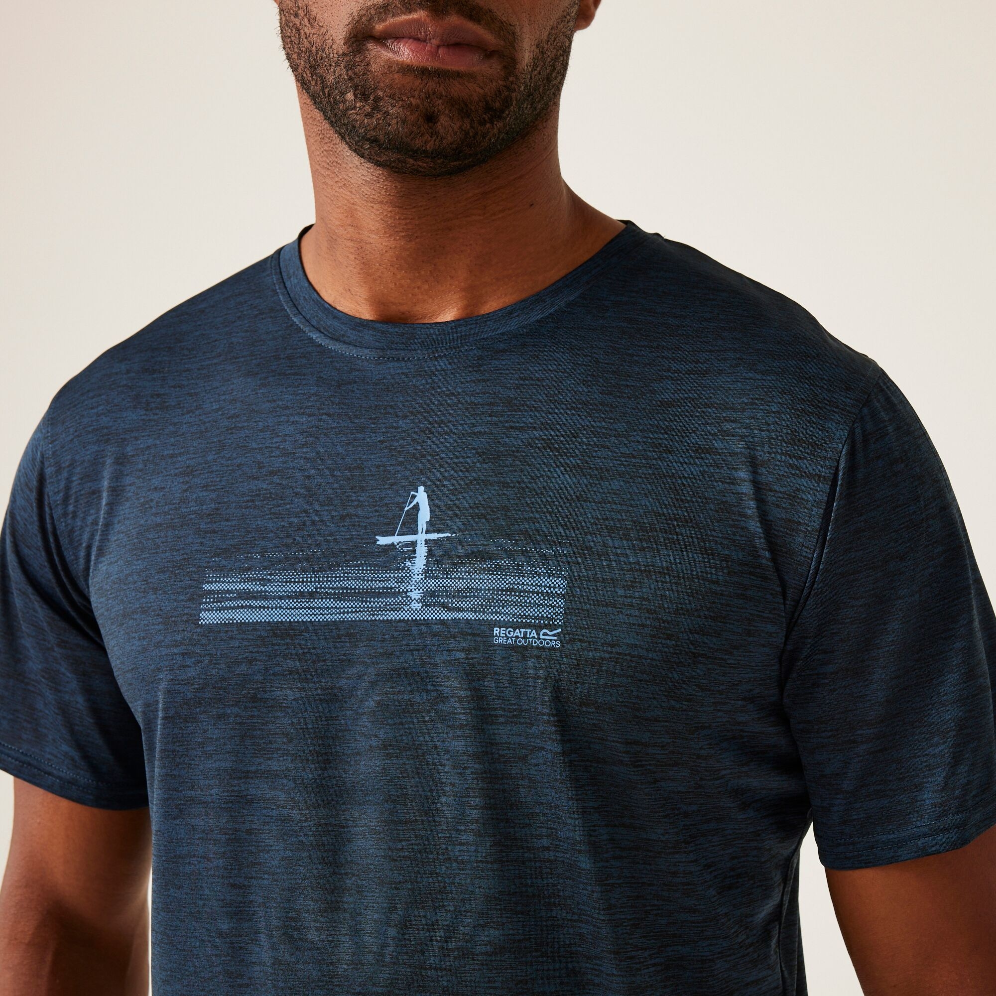 Men's Fingal IX T-Shirt | Moonlight Denim Marl
