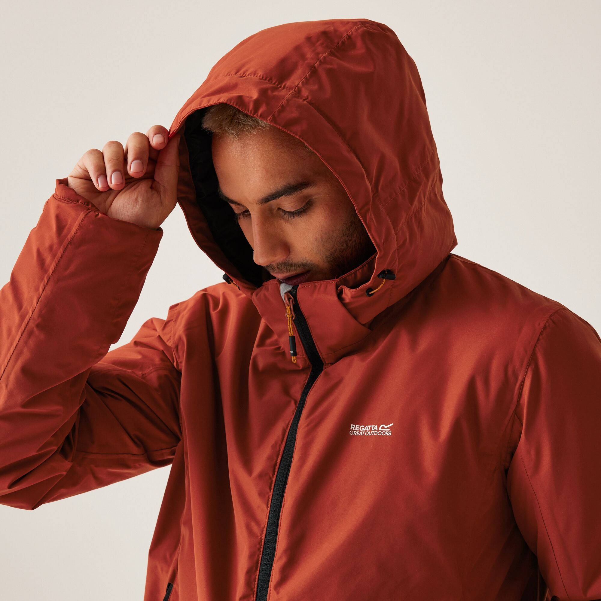 Men's Frelton Waterproof Insulated Jacket | Red Ochre Black
