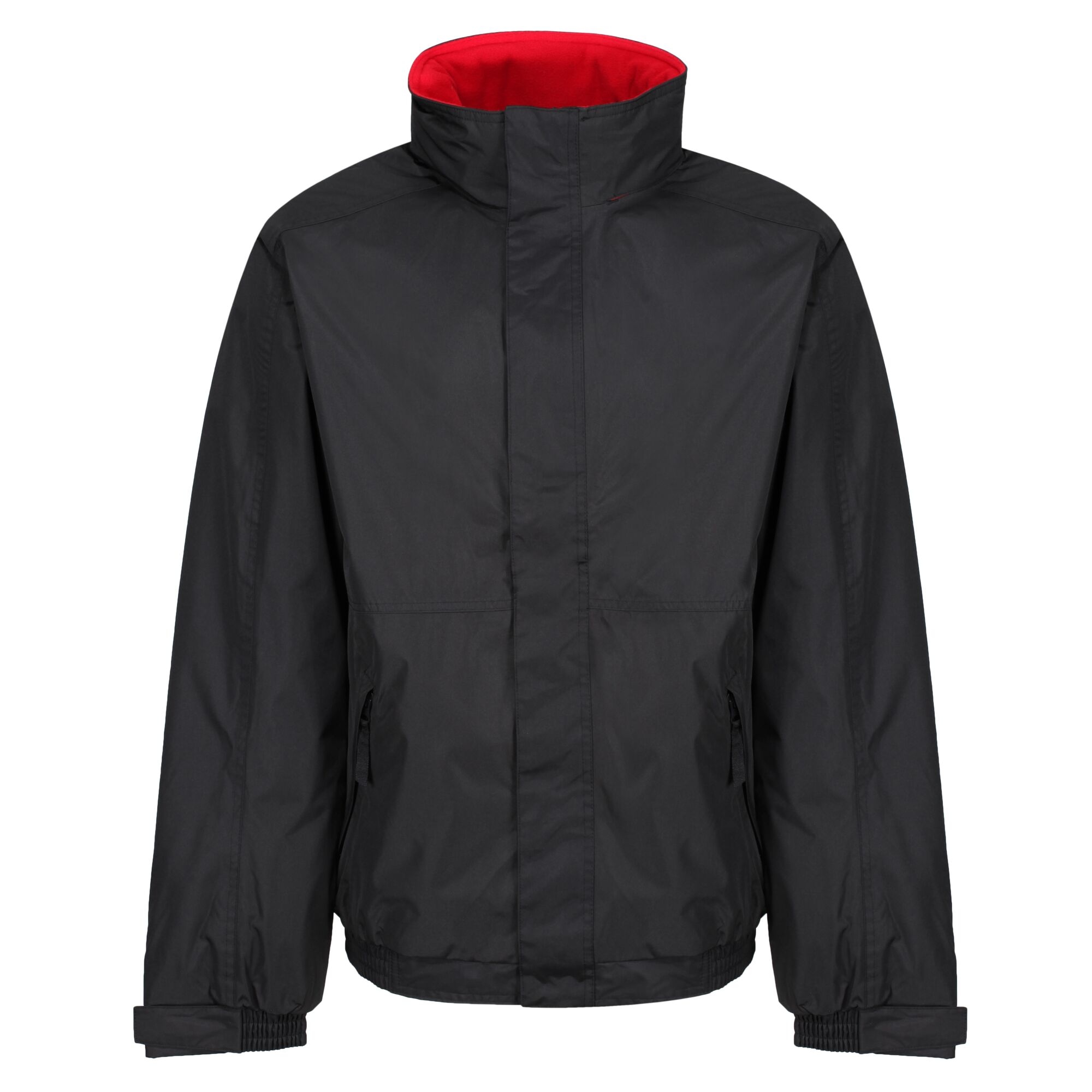 Men's Dover Fleece Lined Waterproof Insulated Bomber Jacket | Black Classic Red
