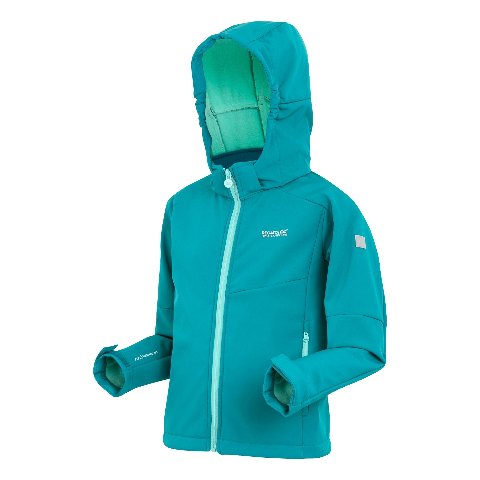 Kids' Acidity VIII Softshell Jacket | Exotic Plume Aruba Blue