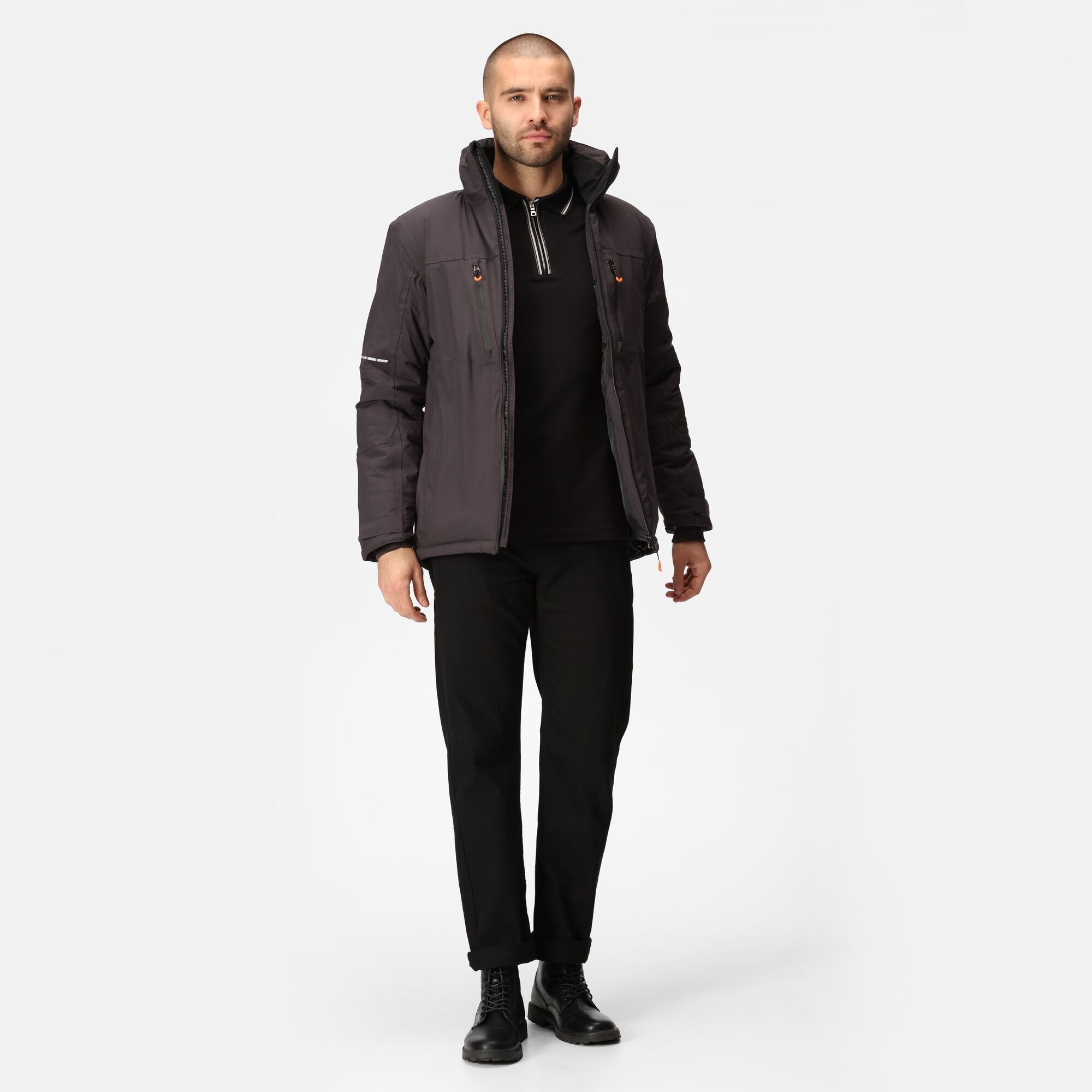 Men's X-Pro Marauder III Waterproof Insulated Jacket | Grey Black