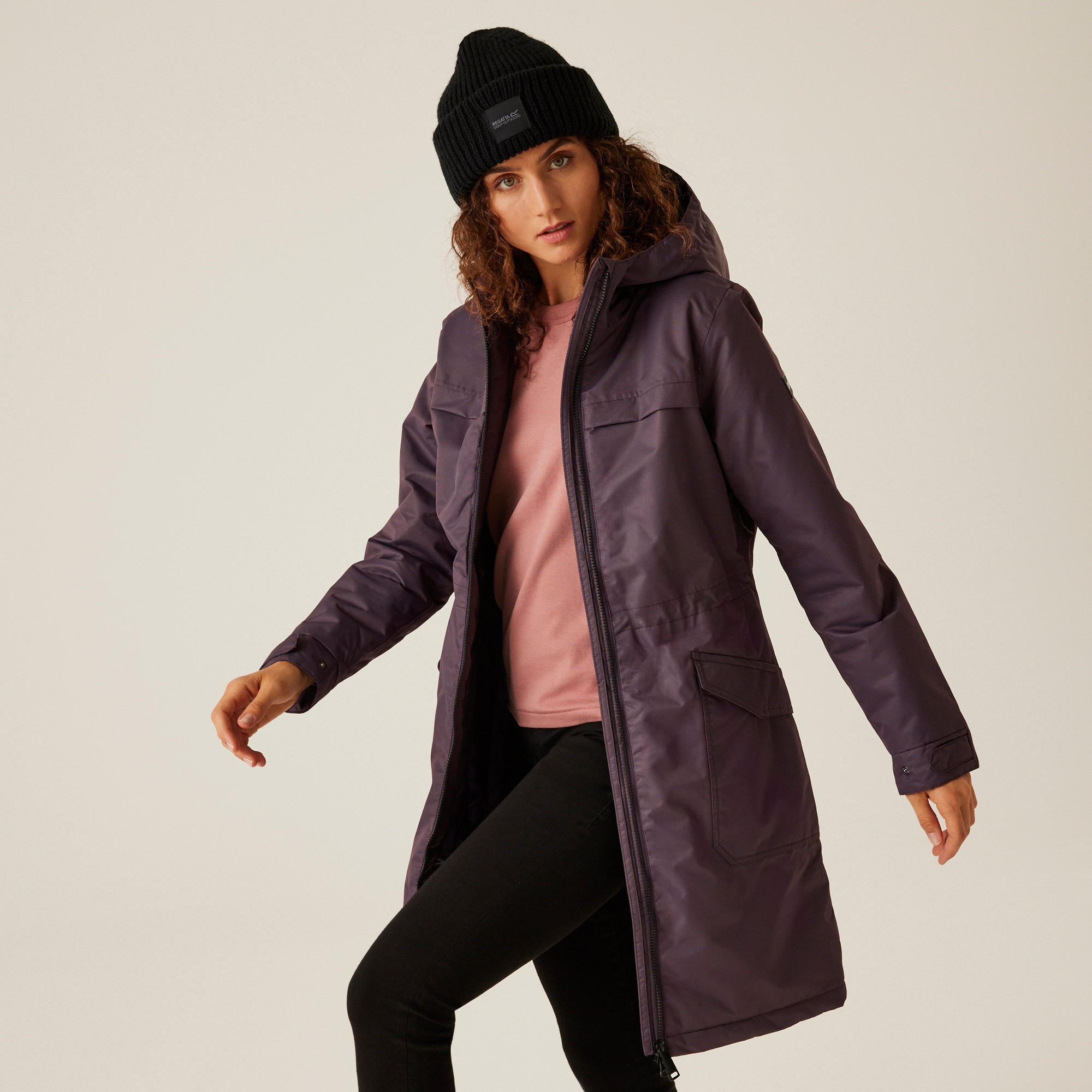 Women's Romine II Waterproof Parka Jacket | Deep Plum Black