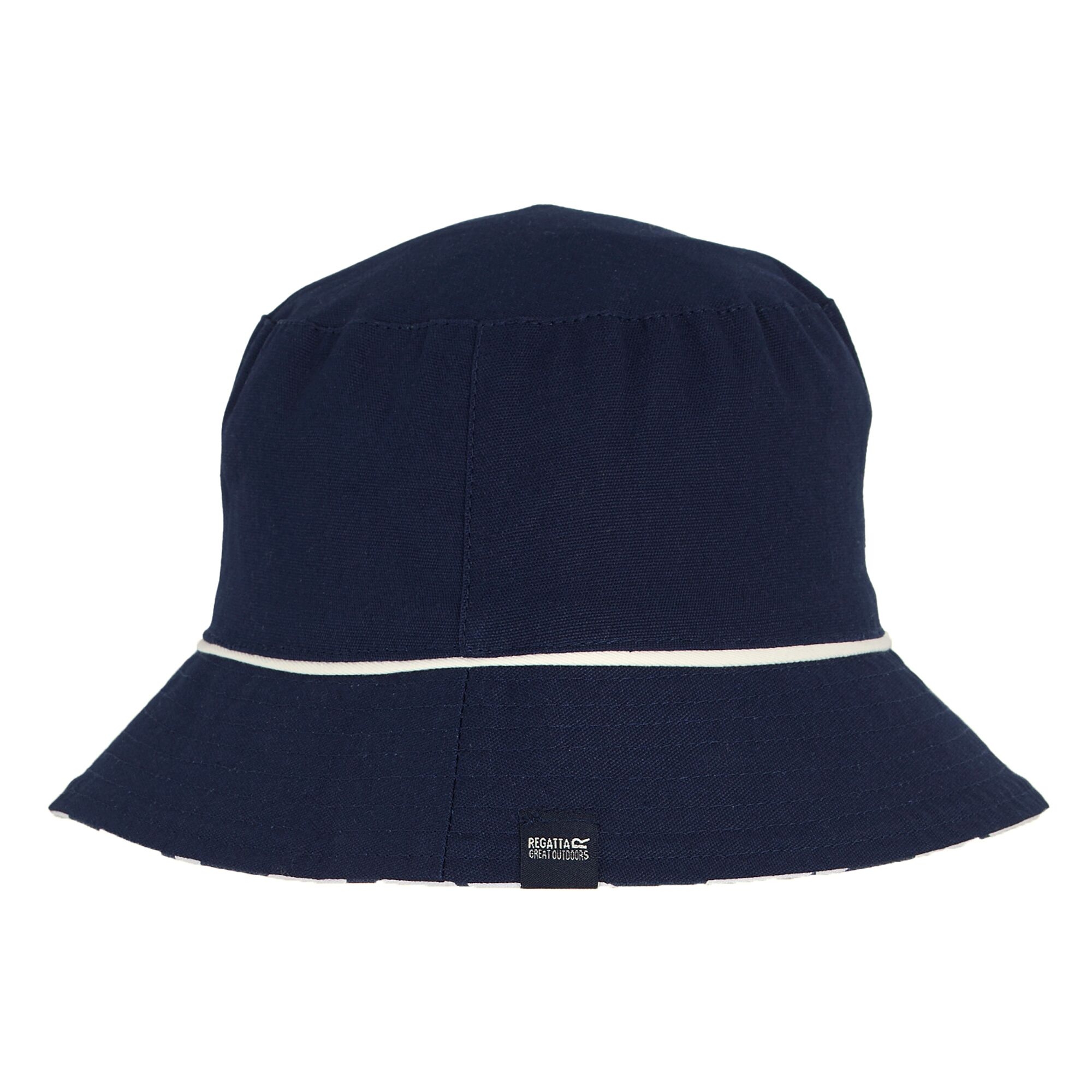 Women's Reversible Bucket Hat | Navy Abstract Flower Print Navy